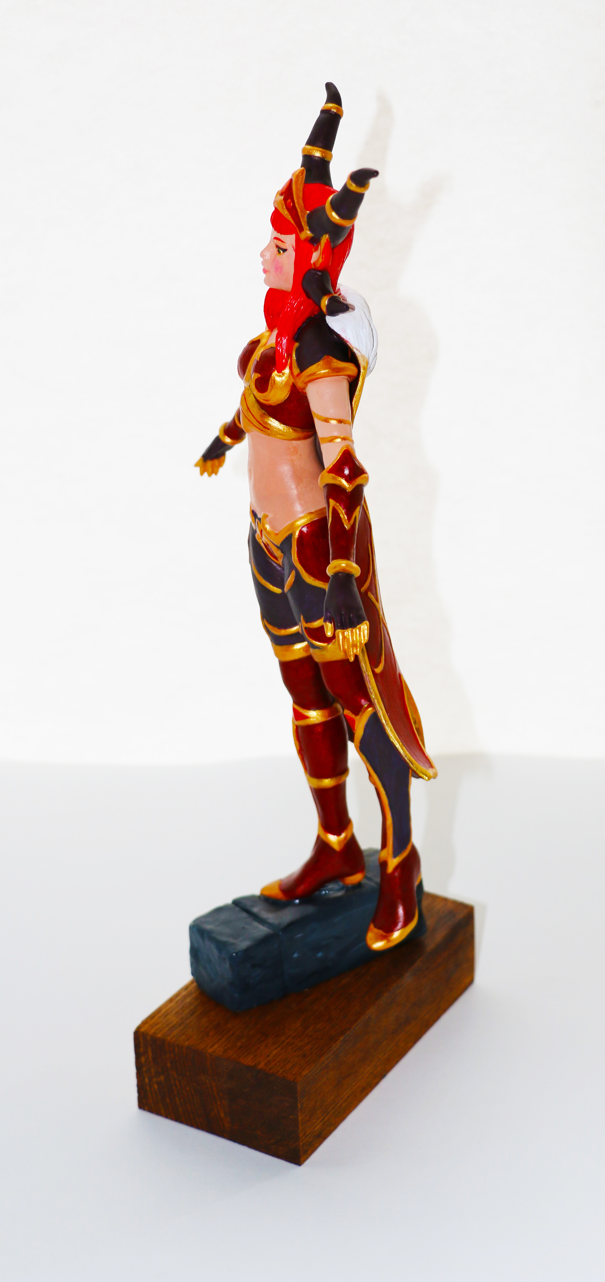 Dragon Queen Alexstrasza (World of Warcraft) – Collectible Figurine - My, Warcraft, World of warcraft, Creation, Statuette, Handmade, Alexstrasza, Queen, Blizzard, Video, Longpost