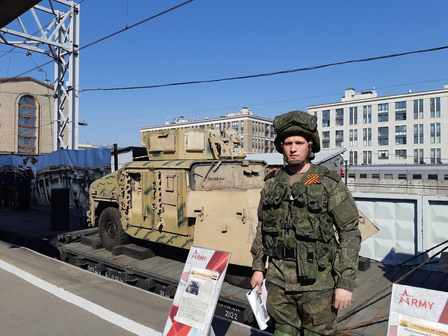 War trophies from Syria: photos and one video. April, 2019 - My, Syrian Fracture, Syria, Moskovsky railway station, Technics, Saint Petersburg, Video, Longpost