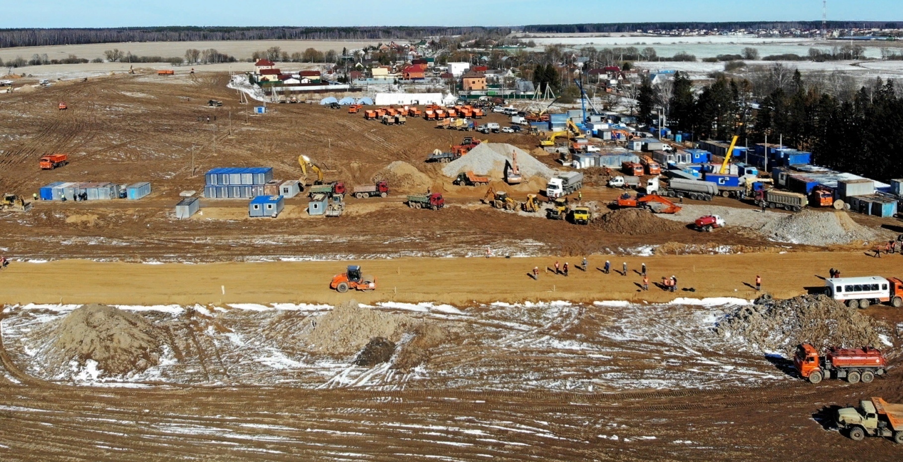 Continuation of the post “Construction of an infectious diseases hospital with 500 beds has begun in New Moscow” - Coronavirus, Moscow, Hospital, Building, Video, Reply to post