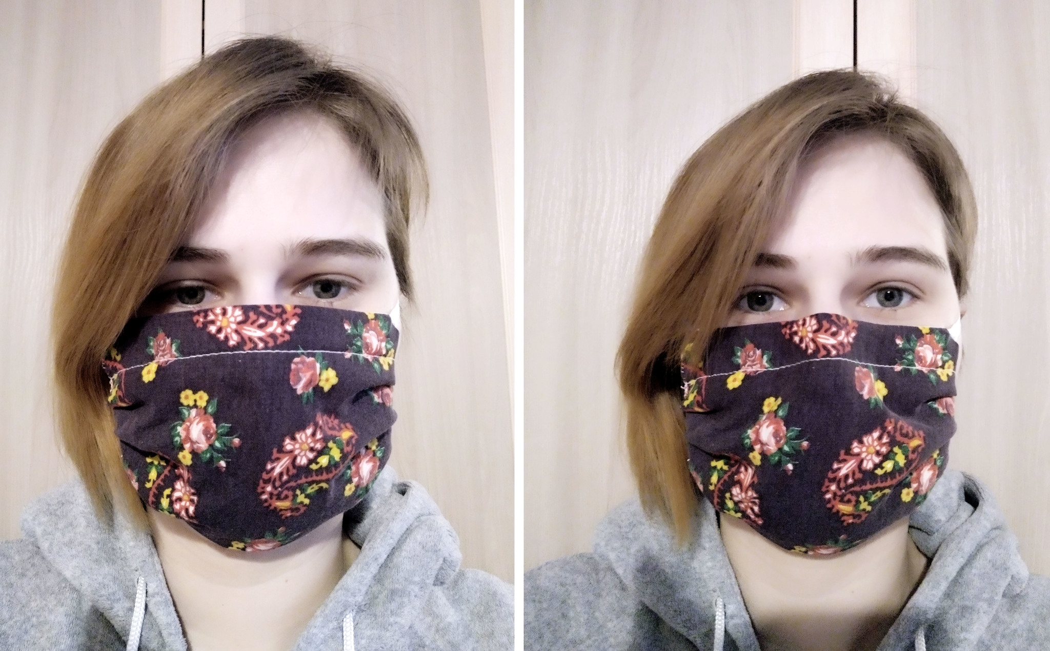 How to make a primitive, but reusable and cute medical mask - My, Coronavirus, Mask, With your own hands, Longpost