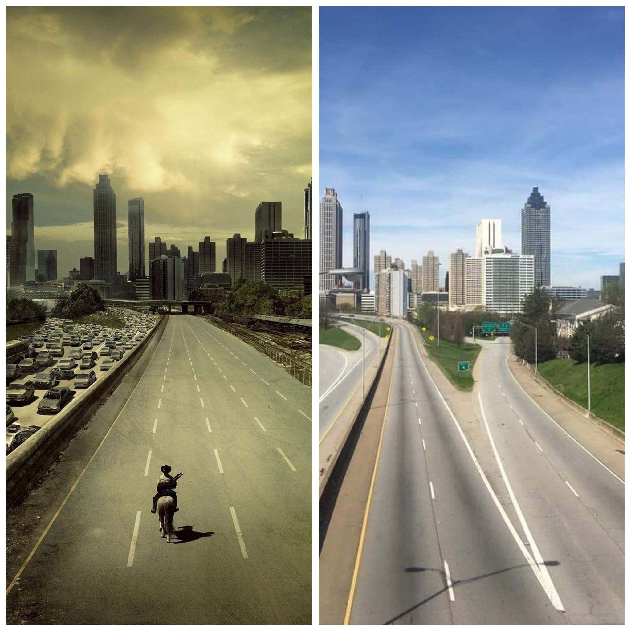 The Walking Dead / Atlanta Now Poster - Atlanta, the walking Dead, Quarantine, Coronavirus