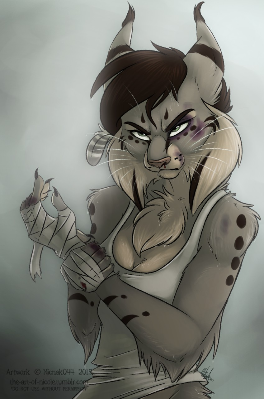 Prepared to fight - Фурри, Рысь, Nicnak044