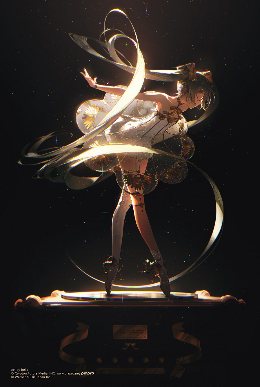 Gramophone - Anime, Anime art, Vocaloid, Hatsune Miku, Rella