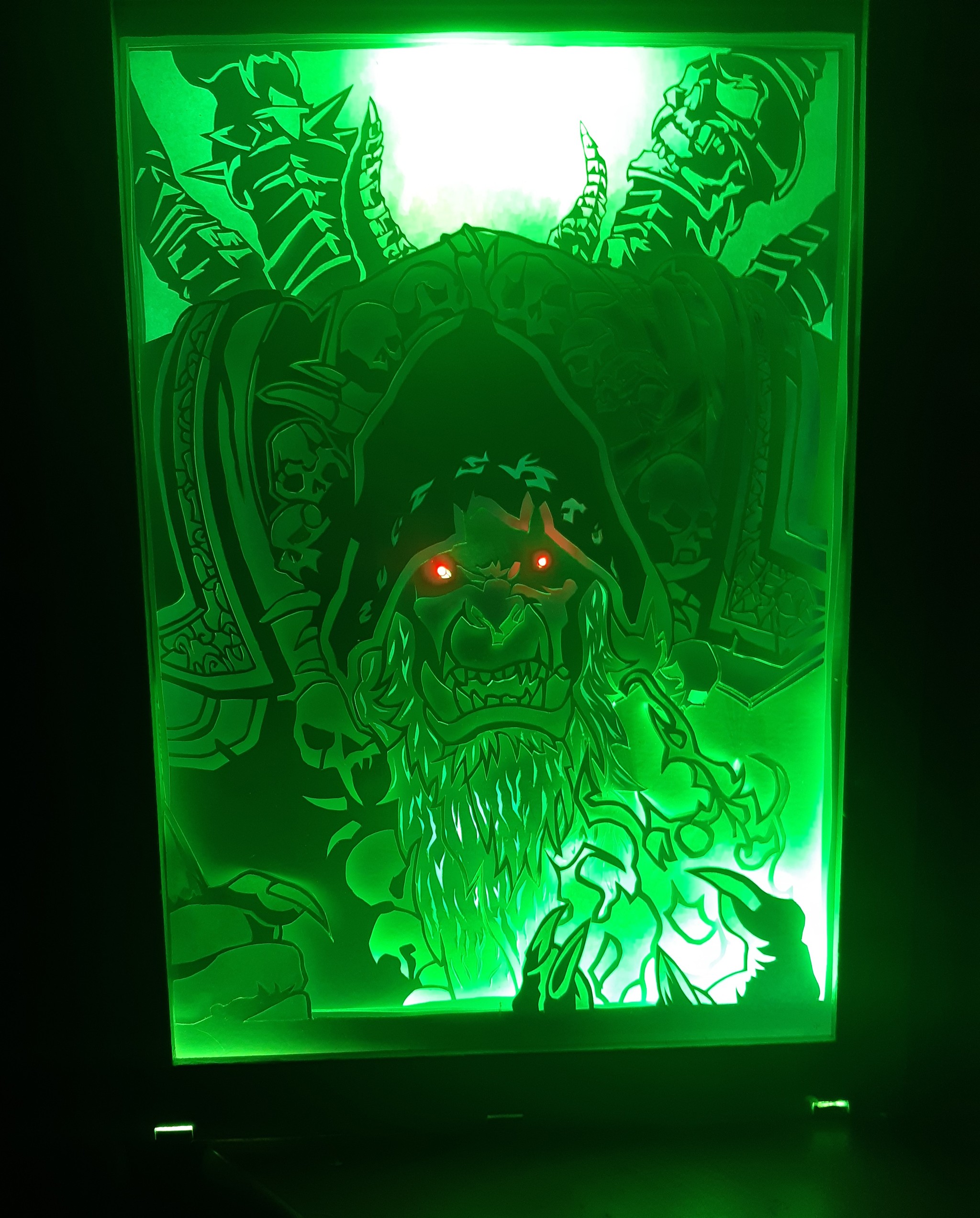 Gul'dan - My, Wow, World of warcraft, Lightbox, Guldan, Needlework, With your own hands, Needlework with process, Rukozhop, Longpost