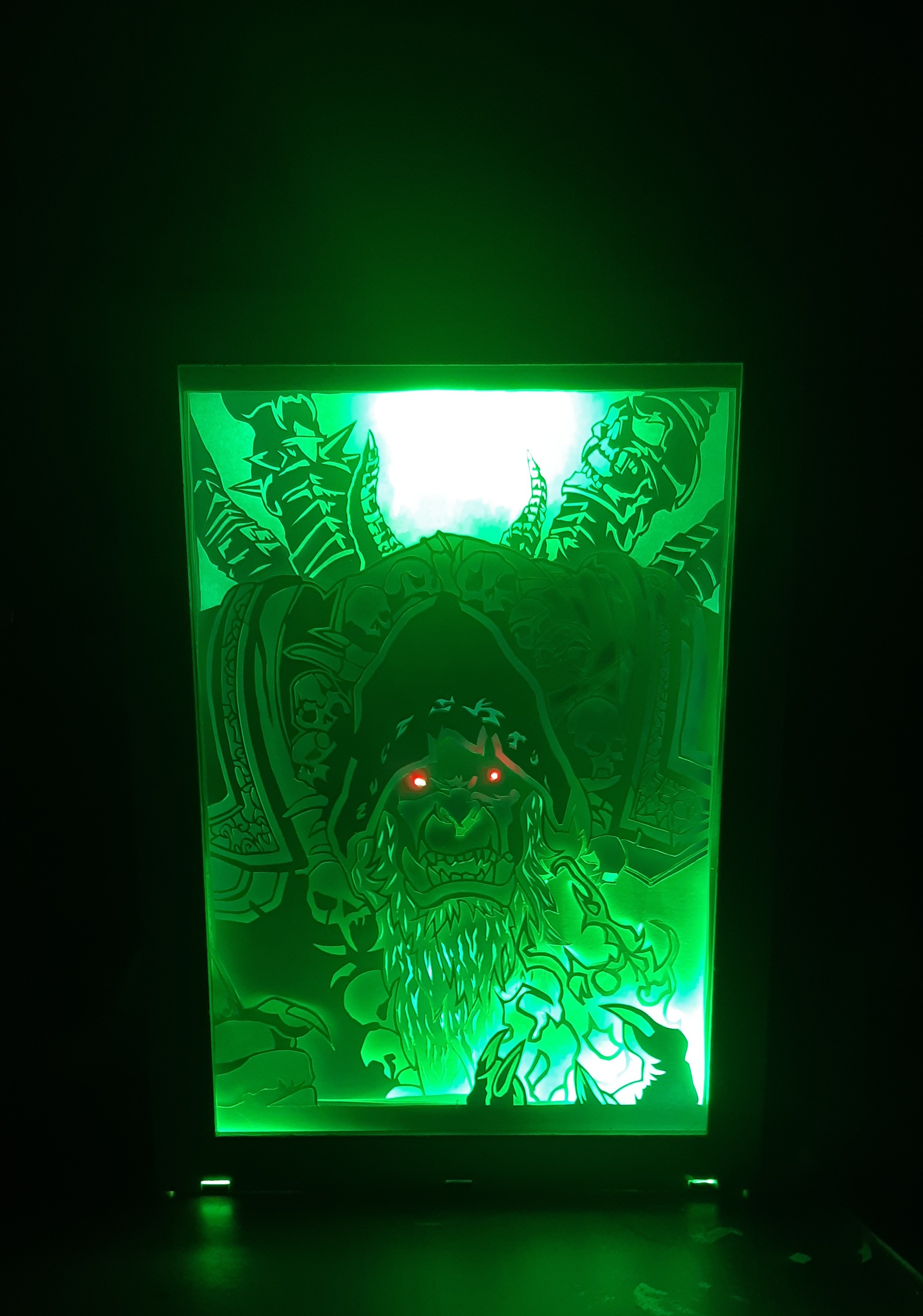 Gul'dan - My, Wow, World of warcraft, Lightbox, Guldan, Needlework, With your own hands, Needlework with process, Rukozhop, Longpost