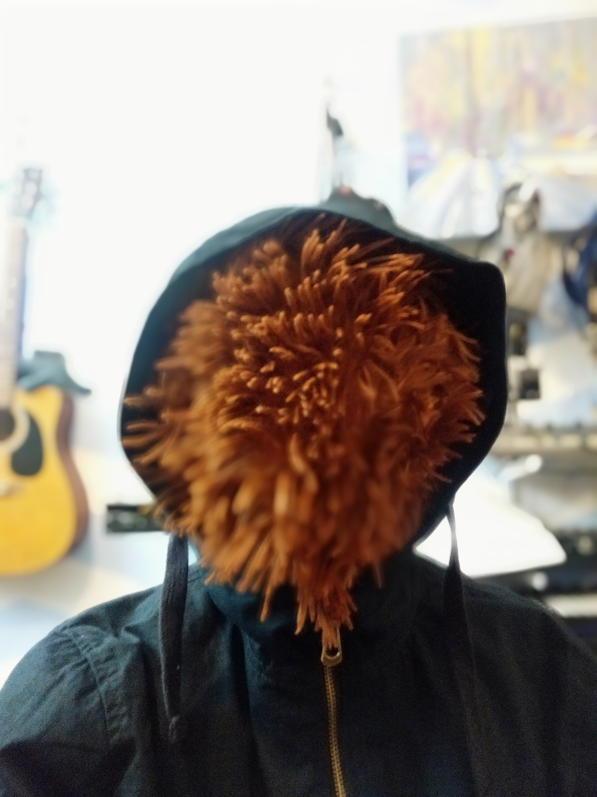 Virus mask - My, Mask, Coronavirus, Fur, Sewing, Longpost