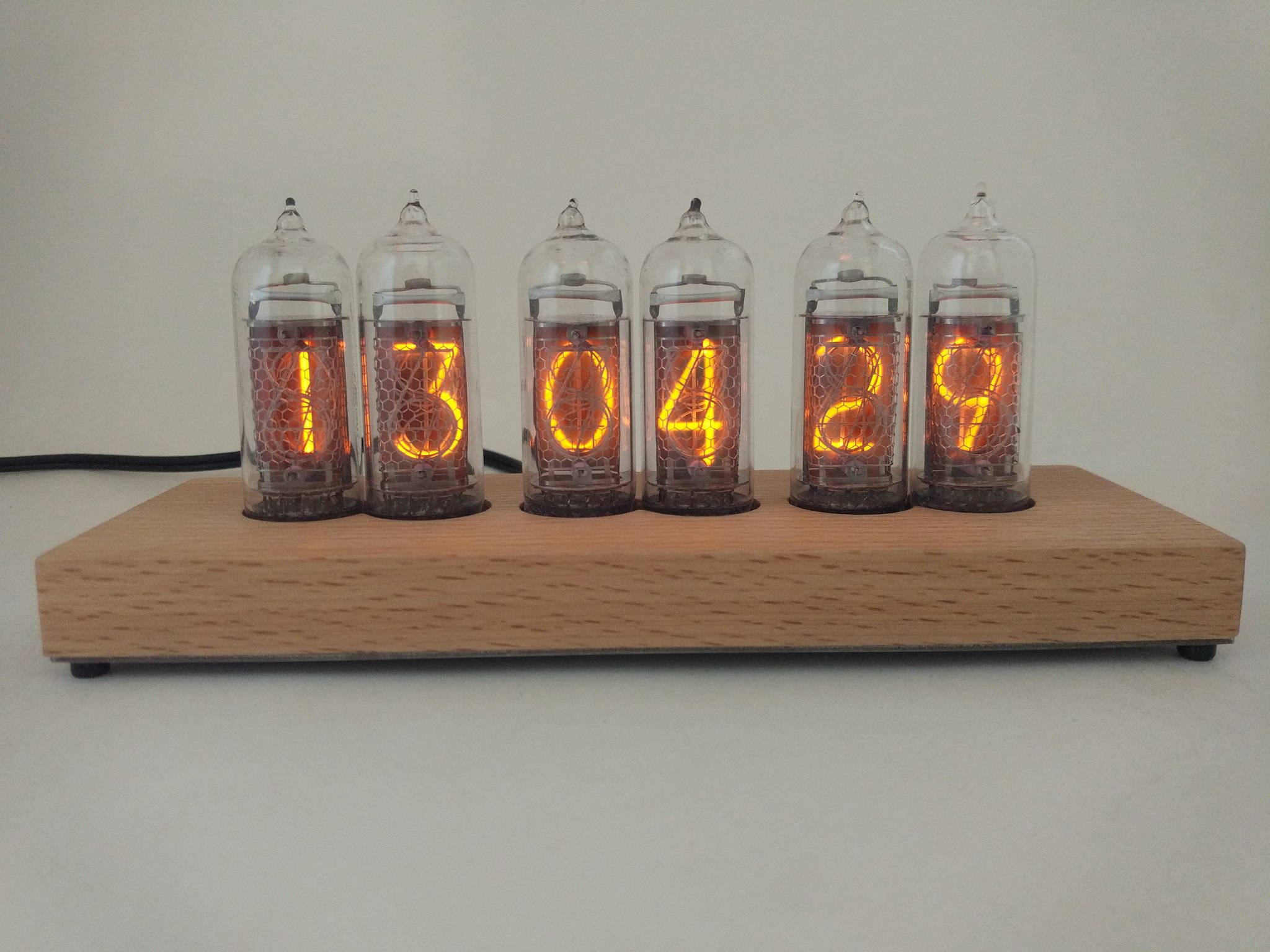 Nixie clock ИН-14 - Моё, Картинки, Часы, Подарки, Ламповые часы, Nixie clock, Ин-14, Декор