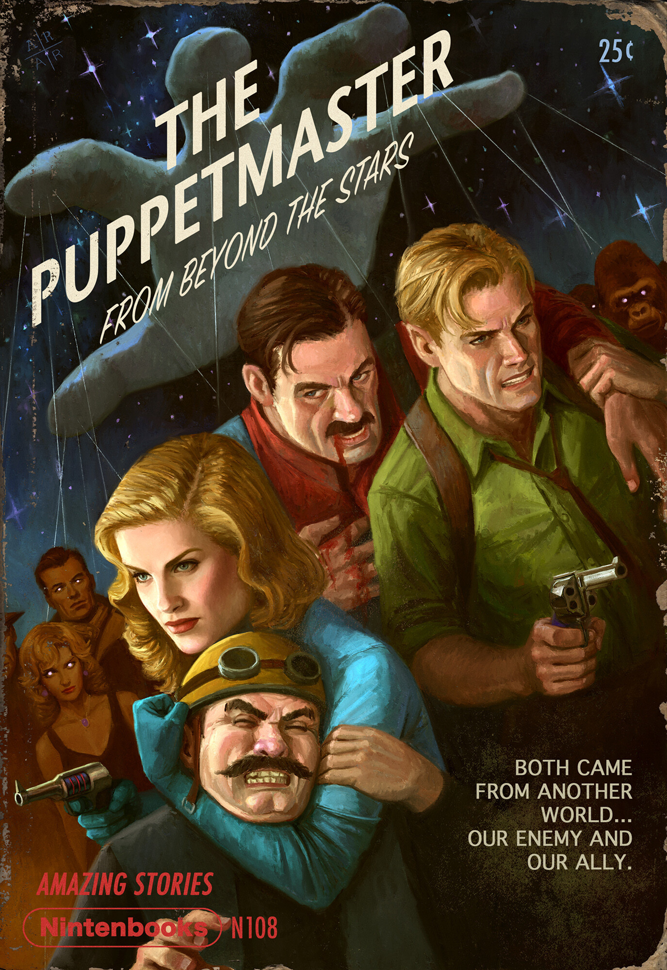 Covers for games in the genre of pulp fiction - Art, Android 18, Samus aran, Mario, BioShock, Dragon ball z, The legend of zelda, Astor Alexander, Longpost