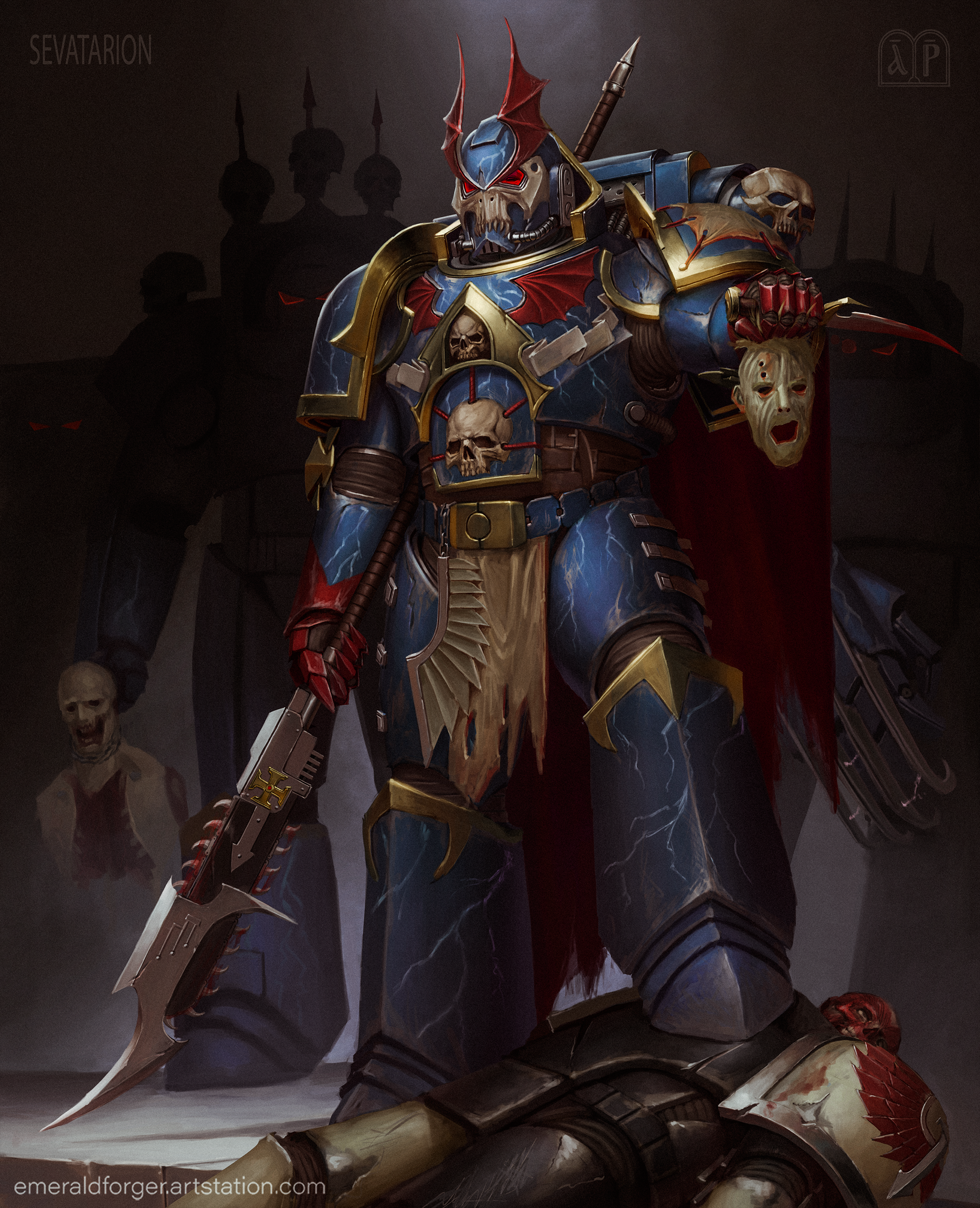 Jago Sevatarion - Warhammer 40k, Wh Art, Night Lords, Sevatar