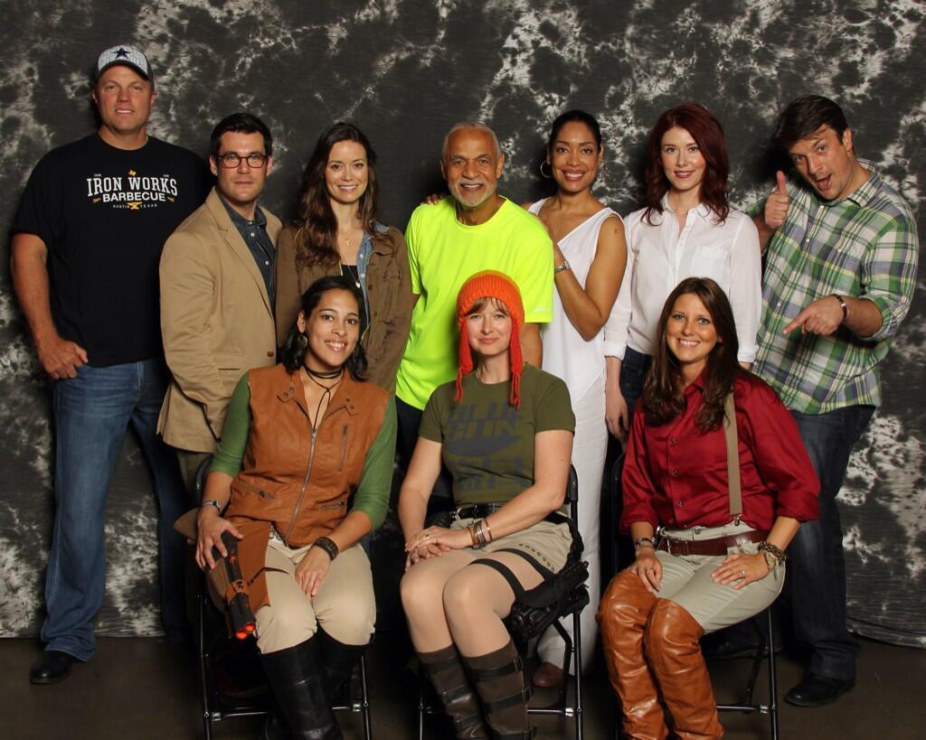 Firefly team at a fan meeting - The series Firefly, Actors and actresses