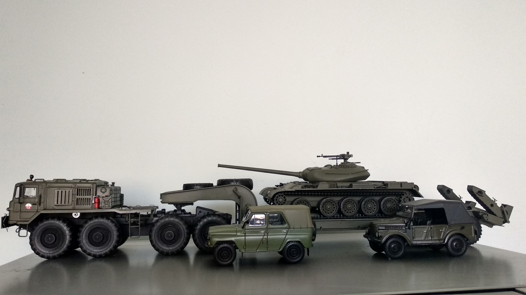 Completed a scale model of MAZ 537 in 1:43 scale - My, Modeling, Stand modeling, Scale model, Military equipment, Armored vehicles, Longpost