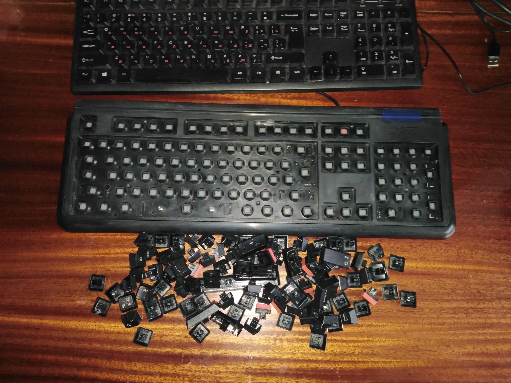 General cleaning of the keyboard - My, Keyboard, Computer help, Longpost