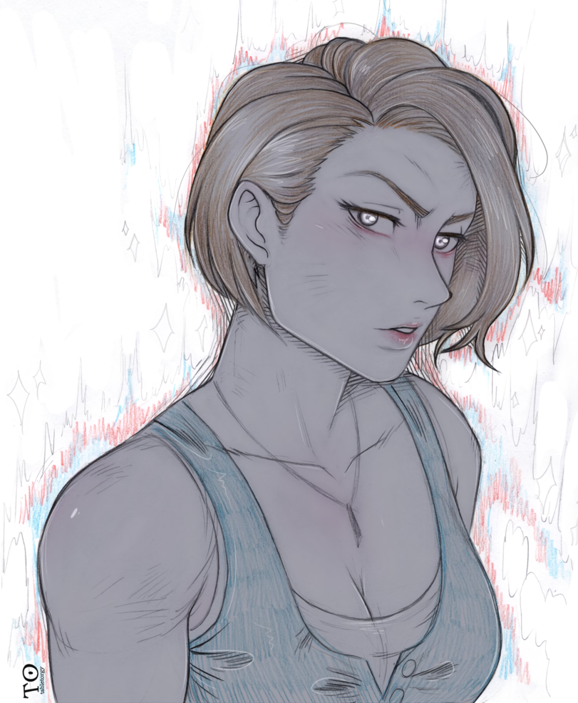 Jill Valentine in the remake - Jill valentine, Resident evil 3, Tabletorgy, Games, Comics, Longpost