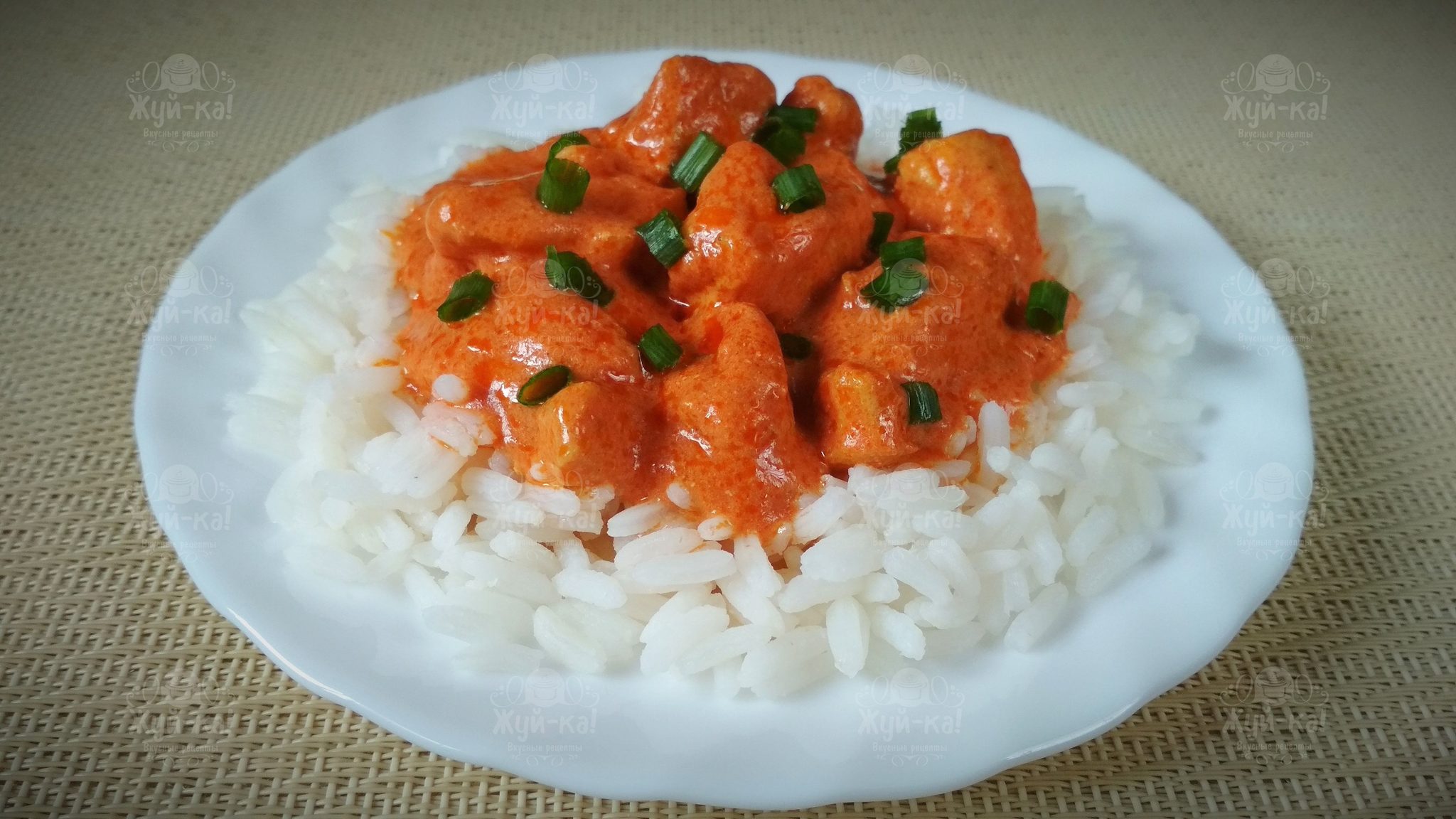 Spicy butter chicken + rice - My, Recipe, Chew-Ka!, Hen, Yandex Zen, Zen, Rice, Cinnamon, Longpost