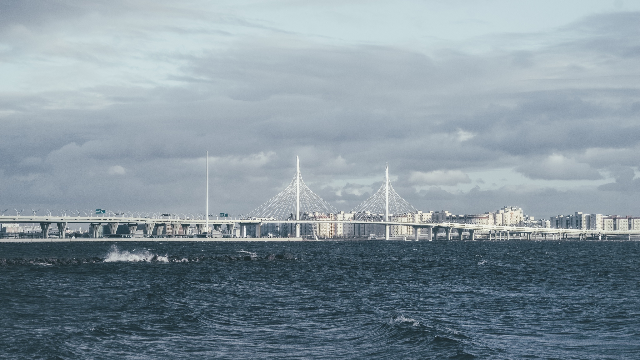 Windy - My, The photo, Architecture, Neva Bay, Saint Petersburg, Evening, Sony