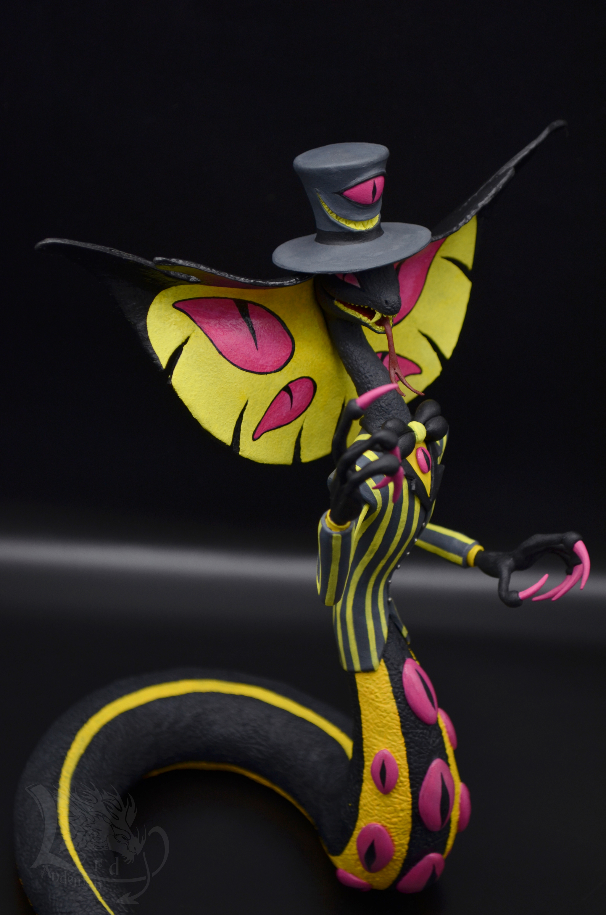 Sculpture of Sir Pentious from the pilot episode Hazbin Hotel - My, Needlework without process, Sculpture, Hazbin Hotel, Longpost