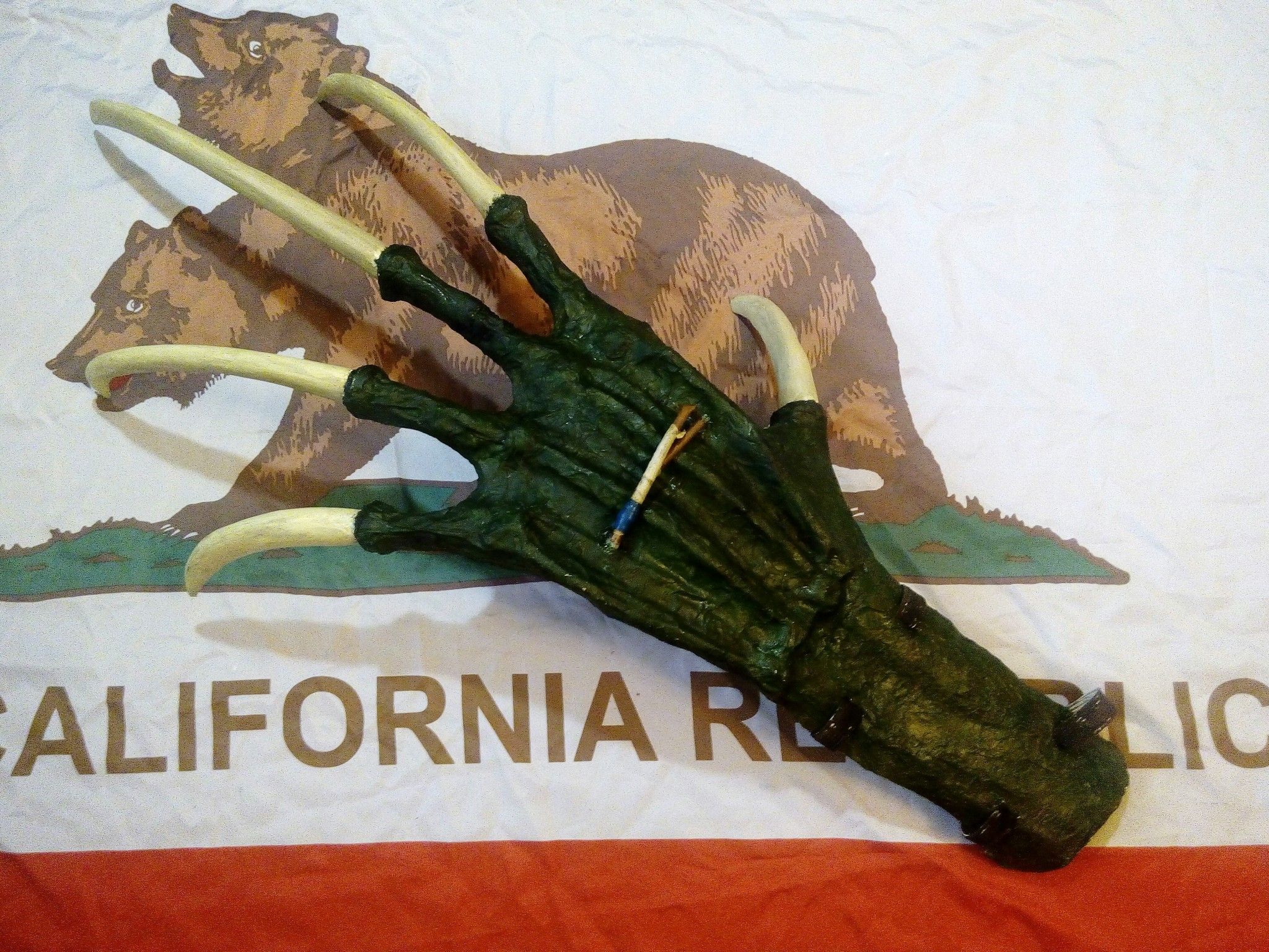 Custom Deathclaw Paw from the game Fallout New Vegas - My, Fallout, Papier mache, With your own hands, Longpost