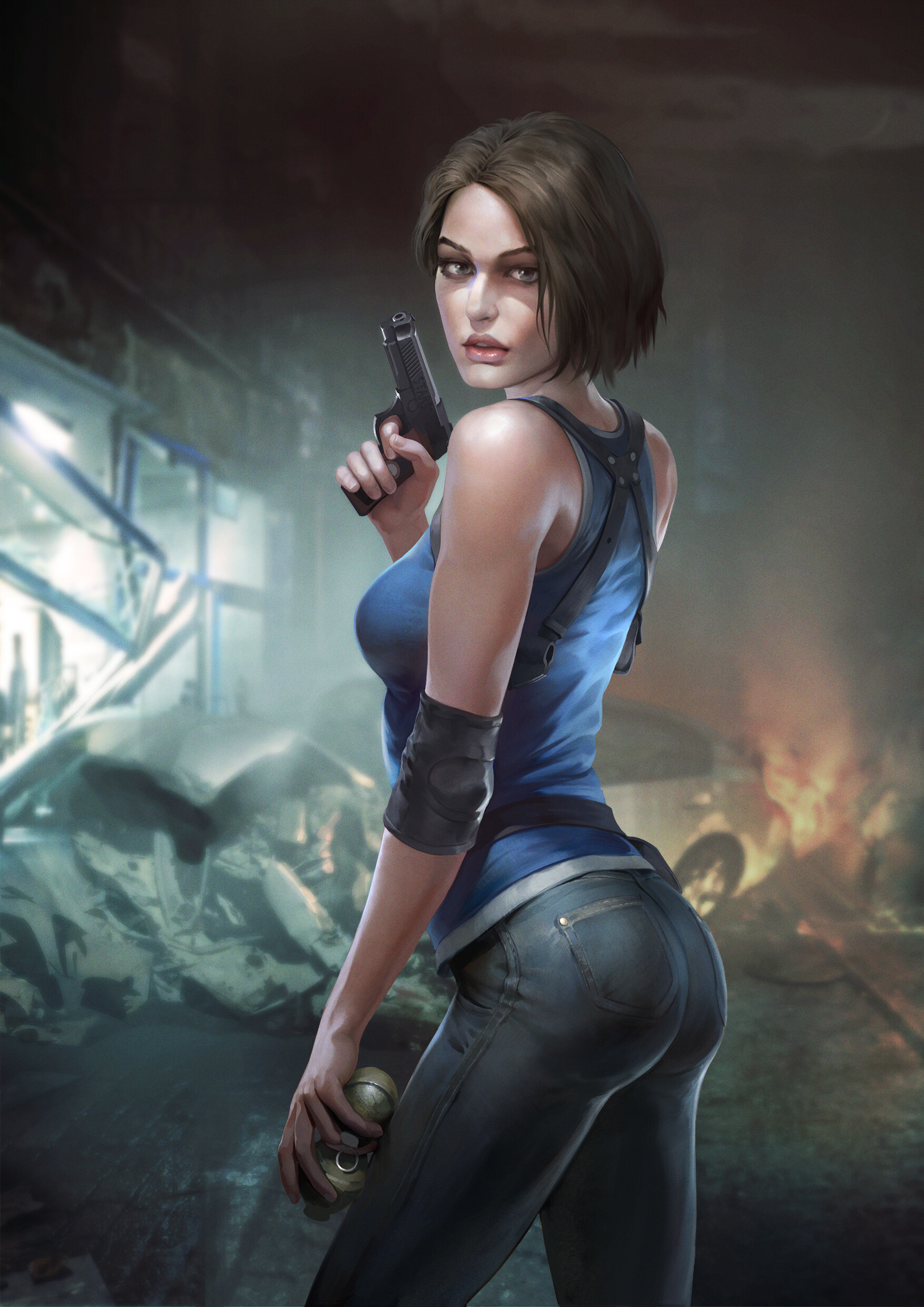 Jill Valentine - Drawing, Resident evil 3, Jill valentine