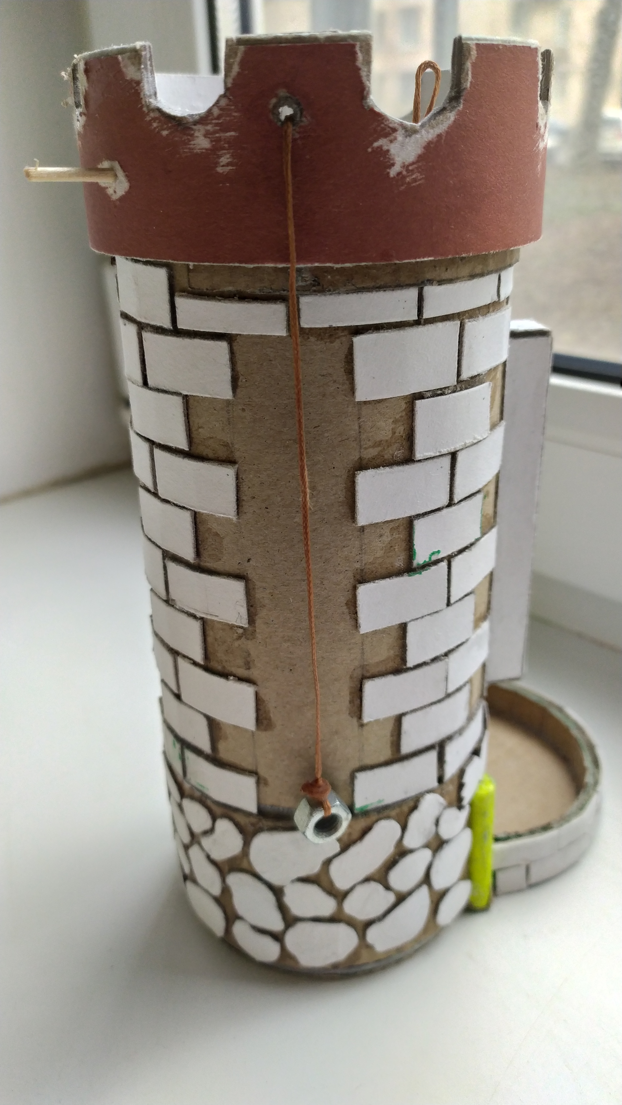 Dice tower or tower for cubes. - My, Handmade, Dice tower, With your own hands, Board games, Video, Longpost, Needlework without process
