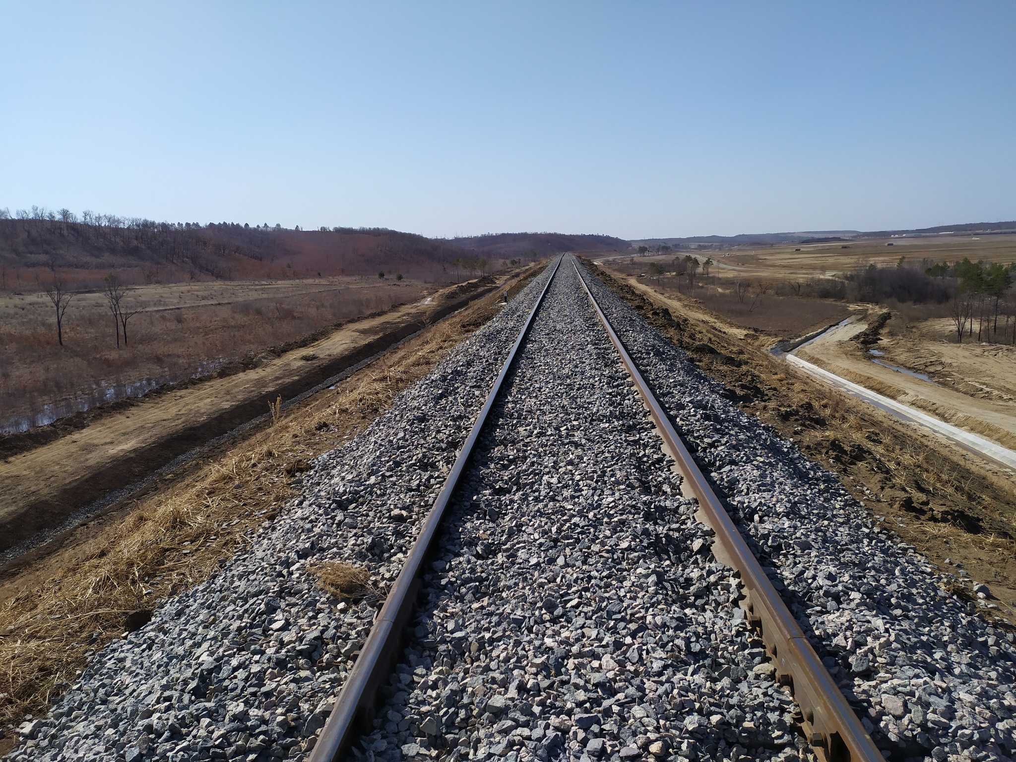 Great Amur Wall - My, Embankment, Railway, Height, Amur region, stairway to Heaven, Longpost