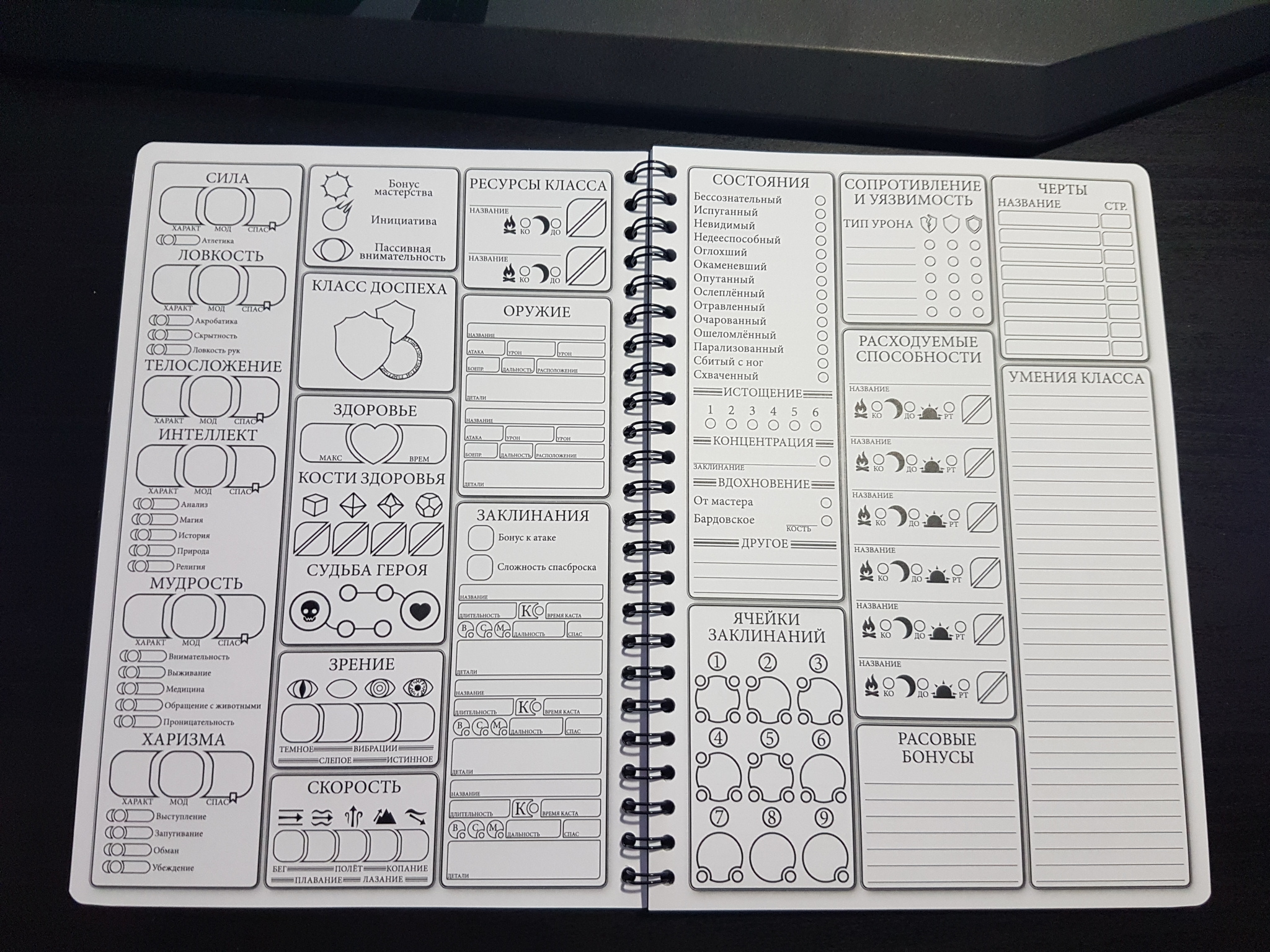 The Wanderer's Journal is a character notebook in D&D 5e - My, Character Sheet, Dungeons & dragons, Notebook, Longpost