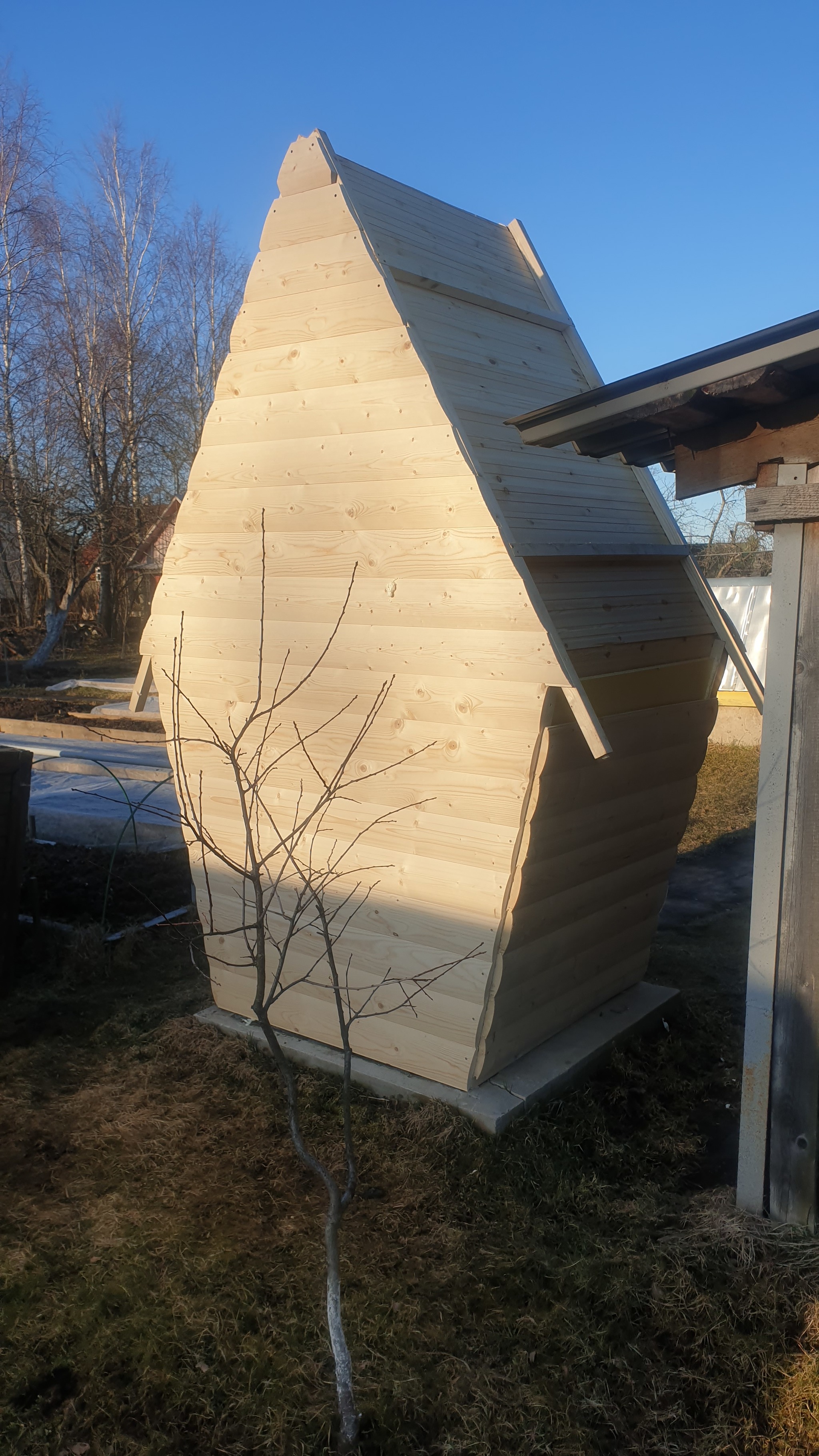 Toilet in the country - My, Dacha, With your own hands, Longpost, Needlework with process