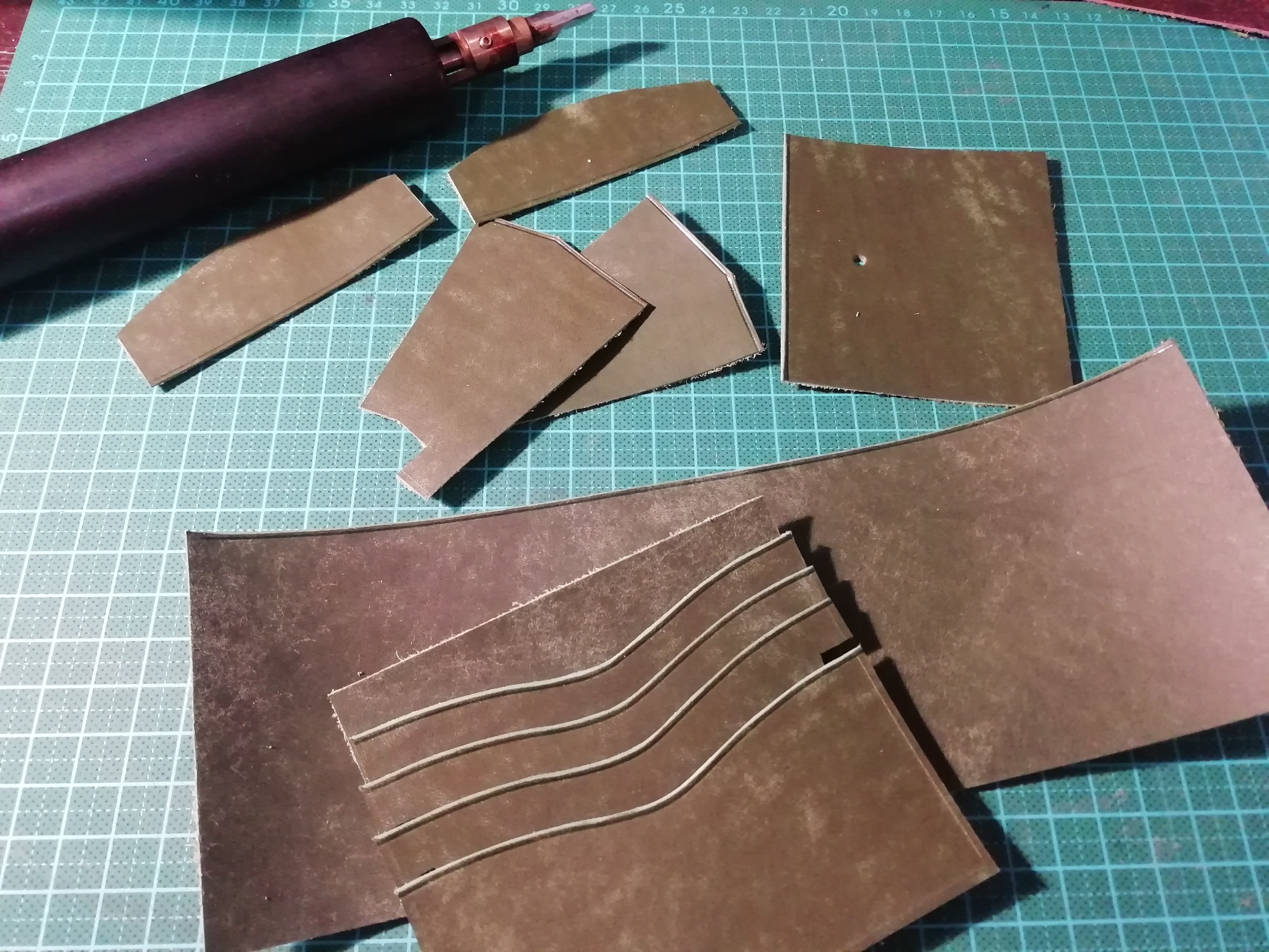 DIY classic leather wallet - My, Longpost, Leather products, Handmade, Needlework with process, Wallet