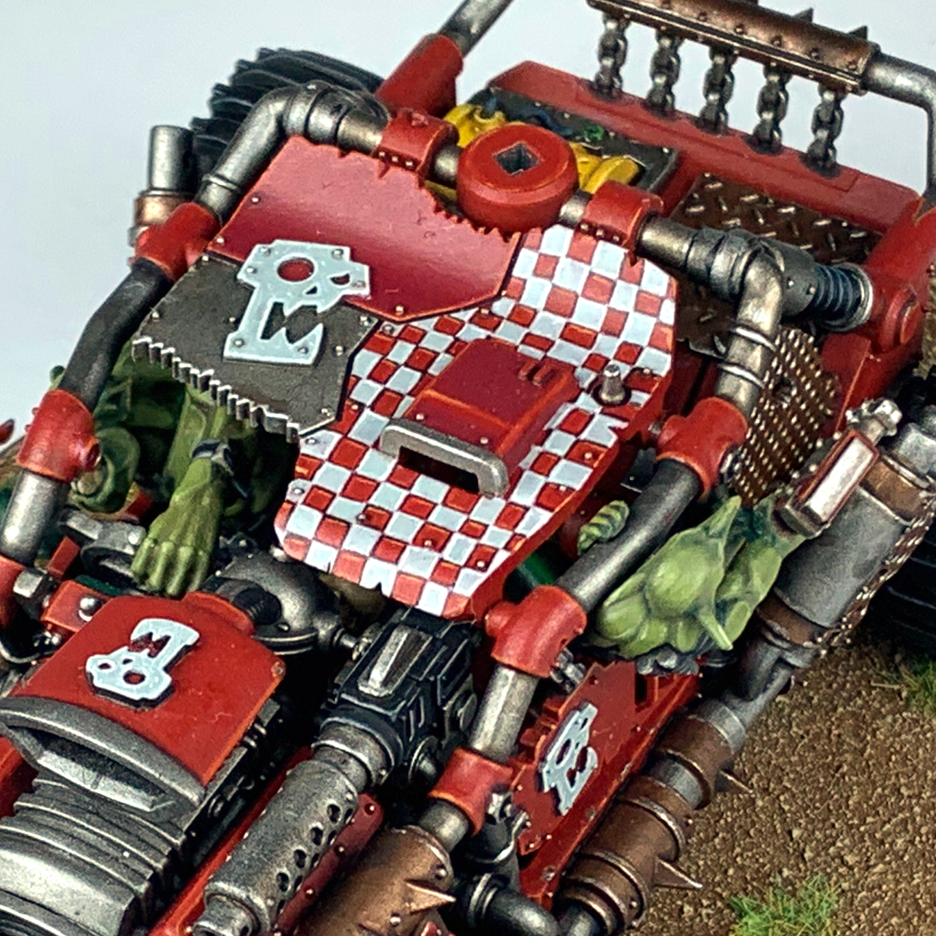 Хобби. Boomdakka Snazzwagon. Орочий Багги - Моё, Wh painting, Warhammer 40k, Warhammer, Орки, Покраска миниатюр, Хобби, Стендовый моделизм, Wh miniatures, Длиннопост