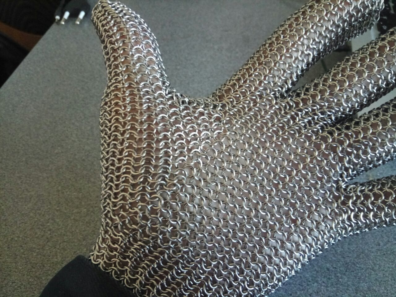 Boner's Glove - My, Longpost, Needlework with process, Gloves, Chain mail