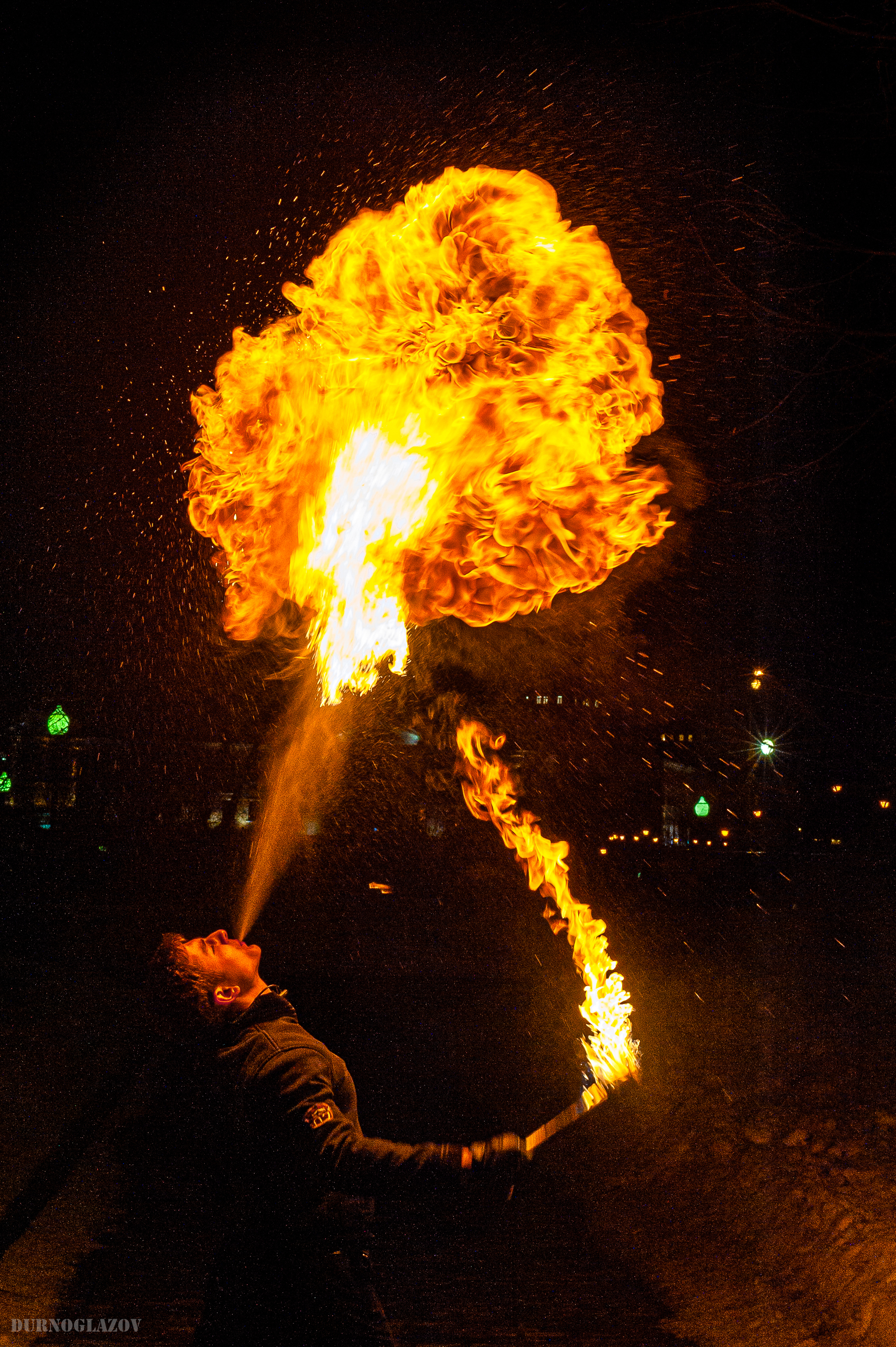 Firemen - My, Fire show, Fire, LEDs, Moscow, Bolotnaya Square, The photo, Nikon, Longpost