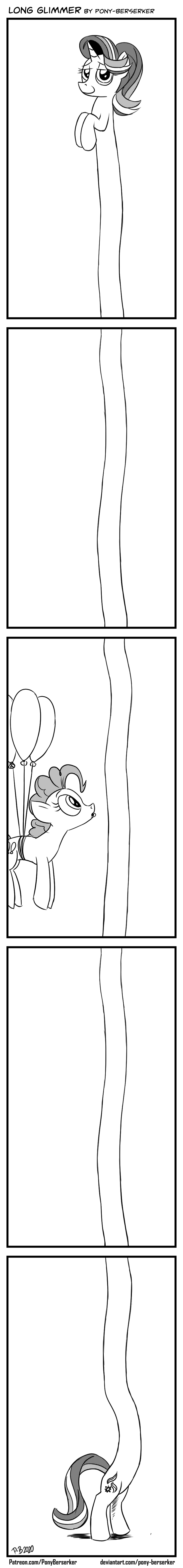 Comic about Long-Glimmer - My little pony, PonyArt, Starlight Glimmer, Pony-Berserker, Pinkie pie, Longpost