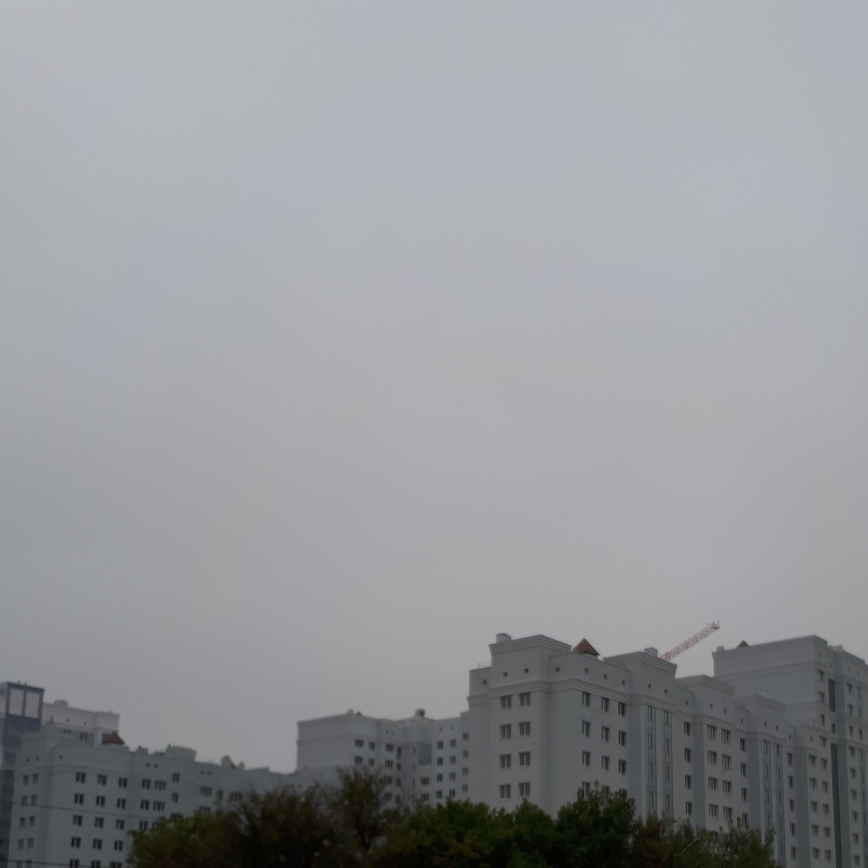 Gray town - My, Town, Ryazan, Fog, Grayness