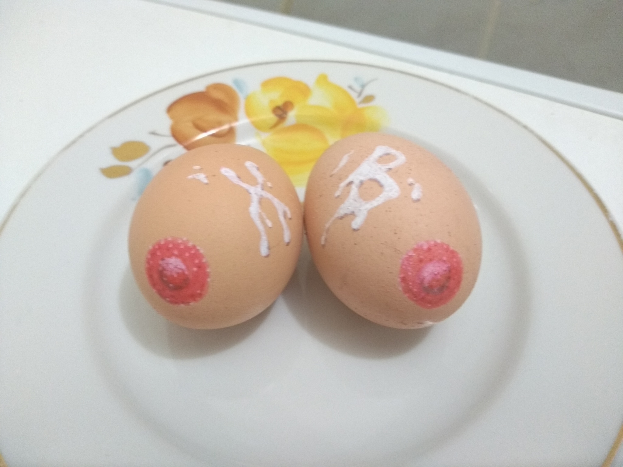 No offense to the feelings of believers. I'm an artist and that's how I see it - NSFW, My, Easter eggs, Boobs