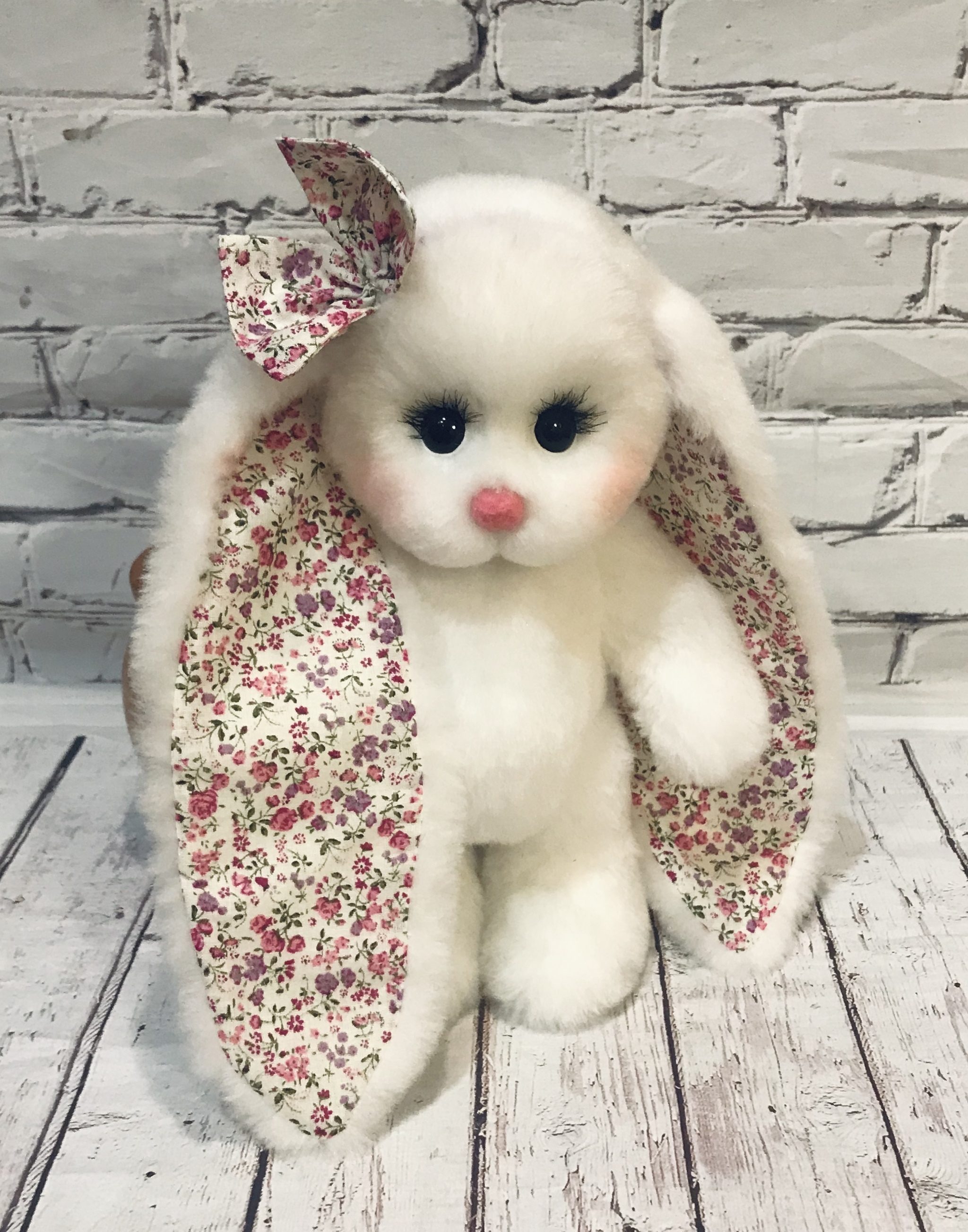 Spring bunnies - My, honey, Hare, Soft toy, Author's toy, Needlework without process, Needlework, Homemade, Longpost