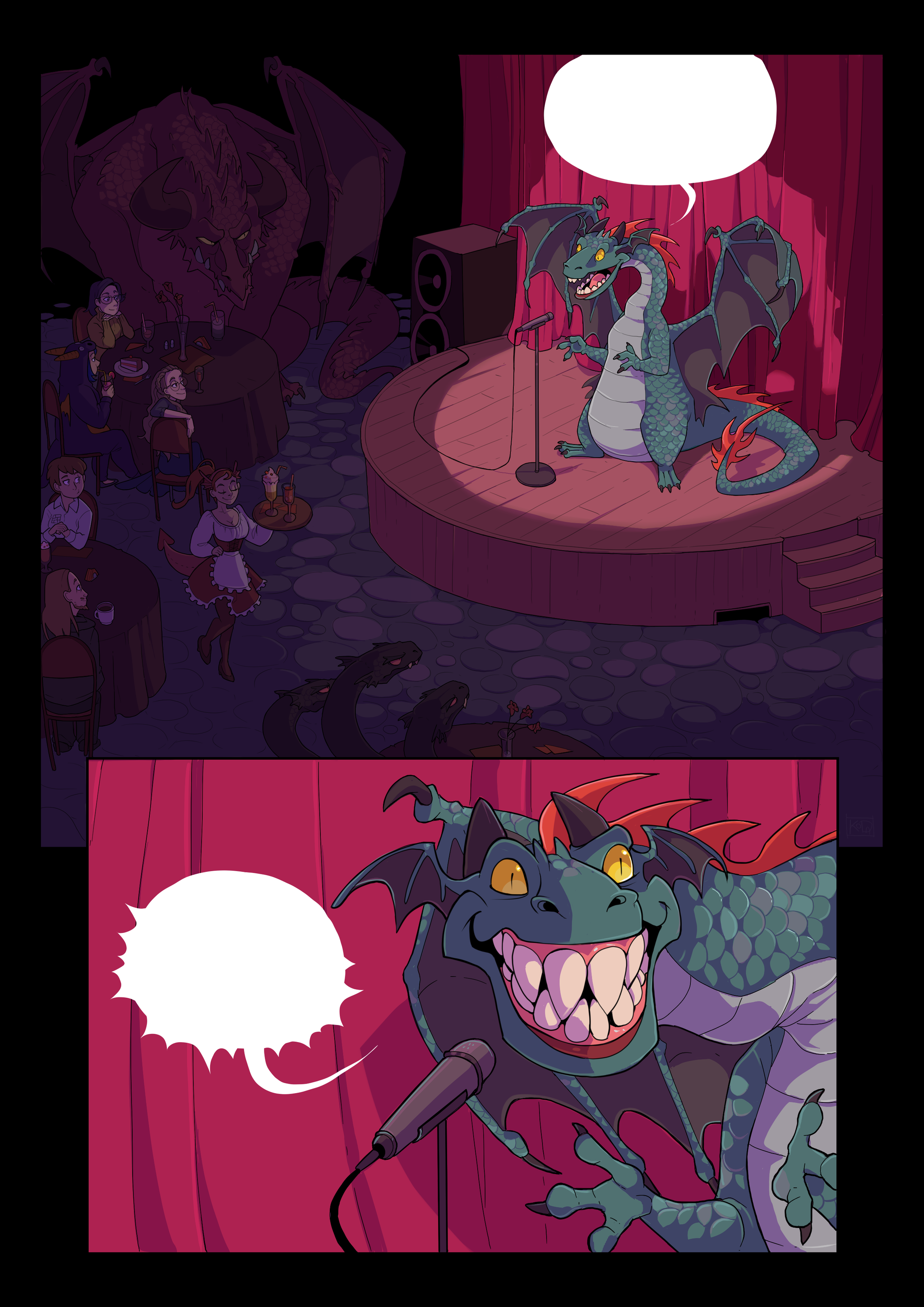 Template for dragon joke - My, Koda, Sample, Comics, Drawing, Humor, Longpost