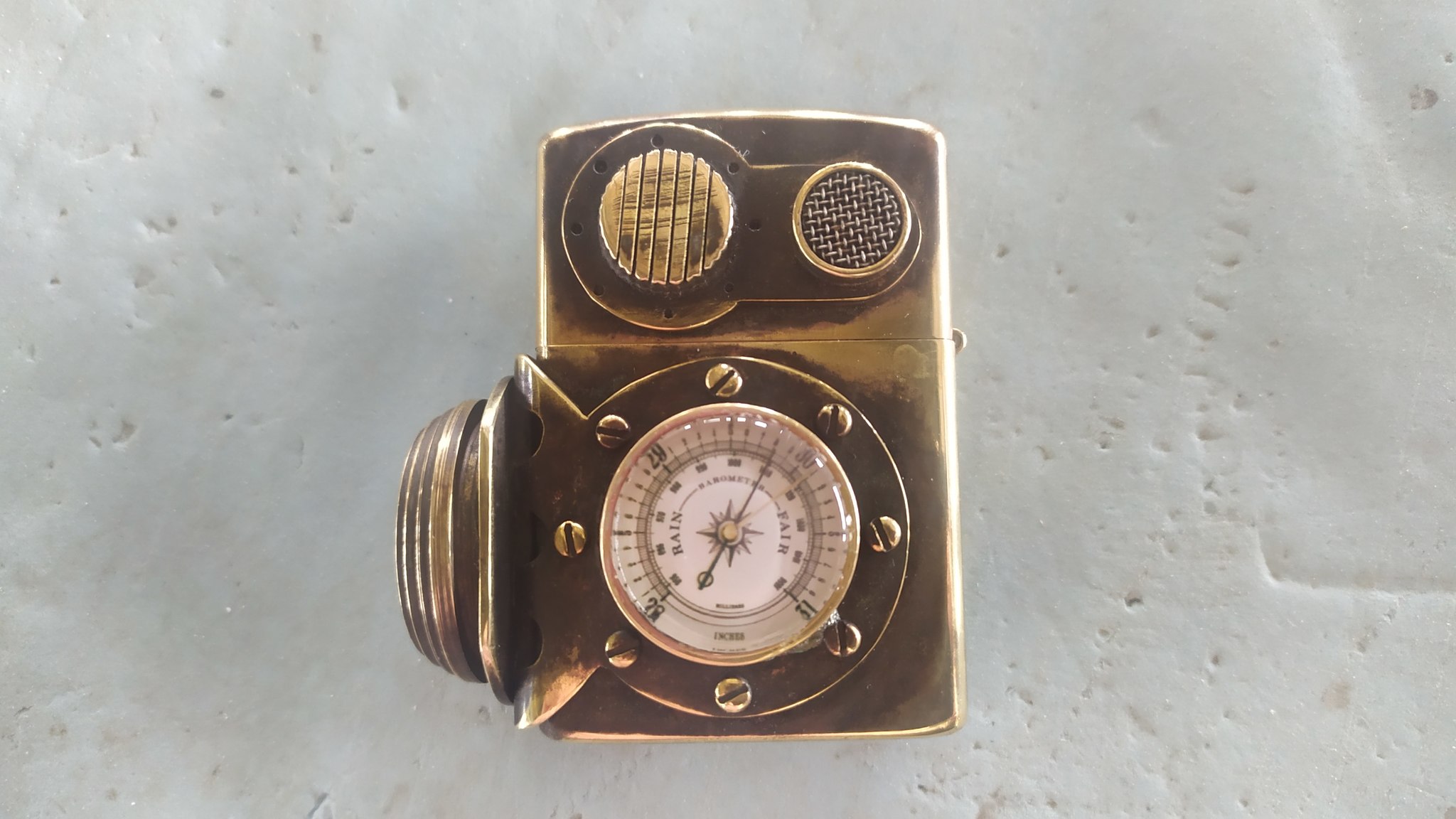 Lighter STALKER apocalypse - My, Steampunk, Lighter, Zippo, With your own hands, Dieselpunk, Master Class, Video, Longpost