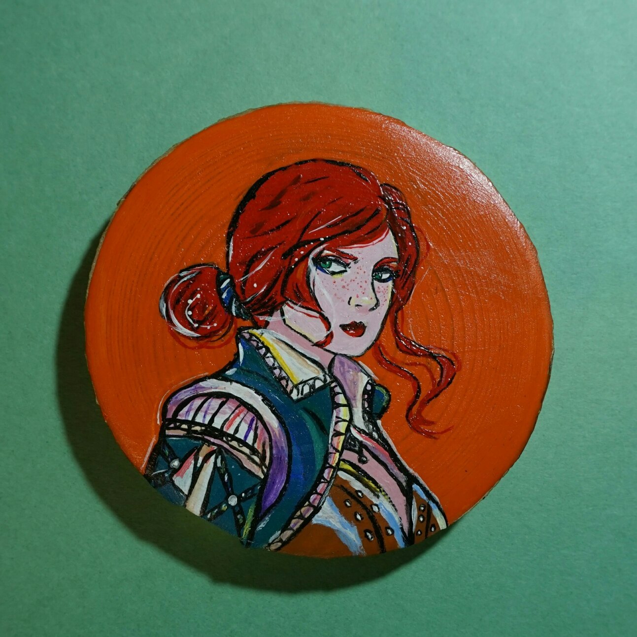 My wooden Witcher magnets - My, Magnet, Acrylic, With your own hands, Witcher, Longpost