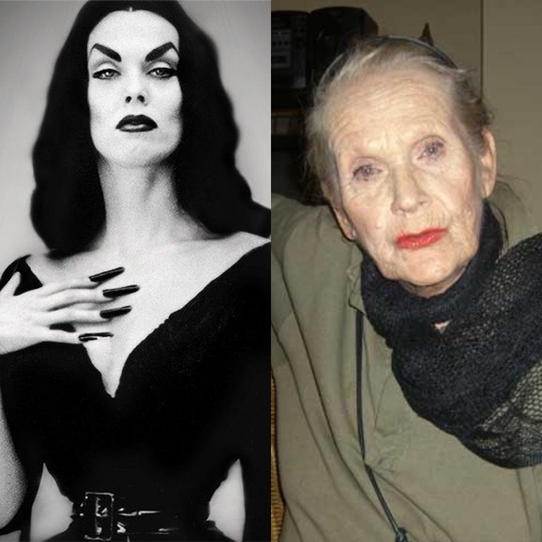 Celebrity Gothic Characters Then and Now - Celebrities, Actors and actresses, Movies, Serials, Longpost, Angelica Huston, Mortisha Addams, Elvira mistress of darkness, Wensday Addams, Christina Ricci, Winona Ryder