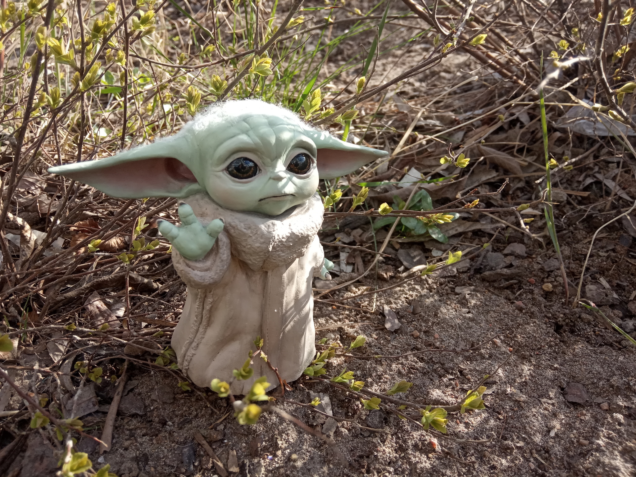 Walking Baby Yoda - My, Mandalorian, Star Wars, Figurines, Creation, Longpost, Grogu