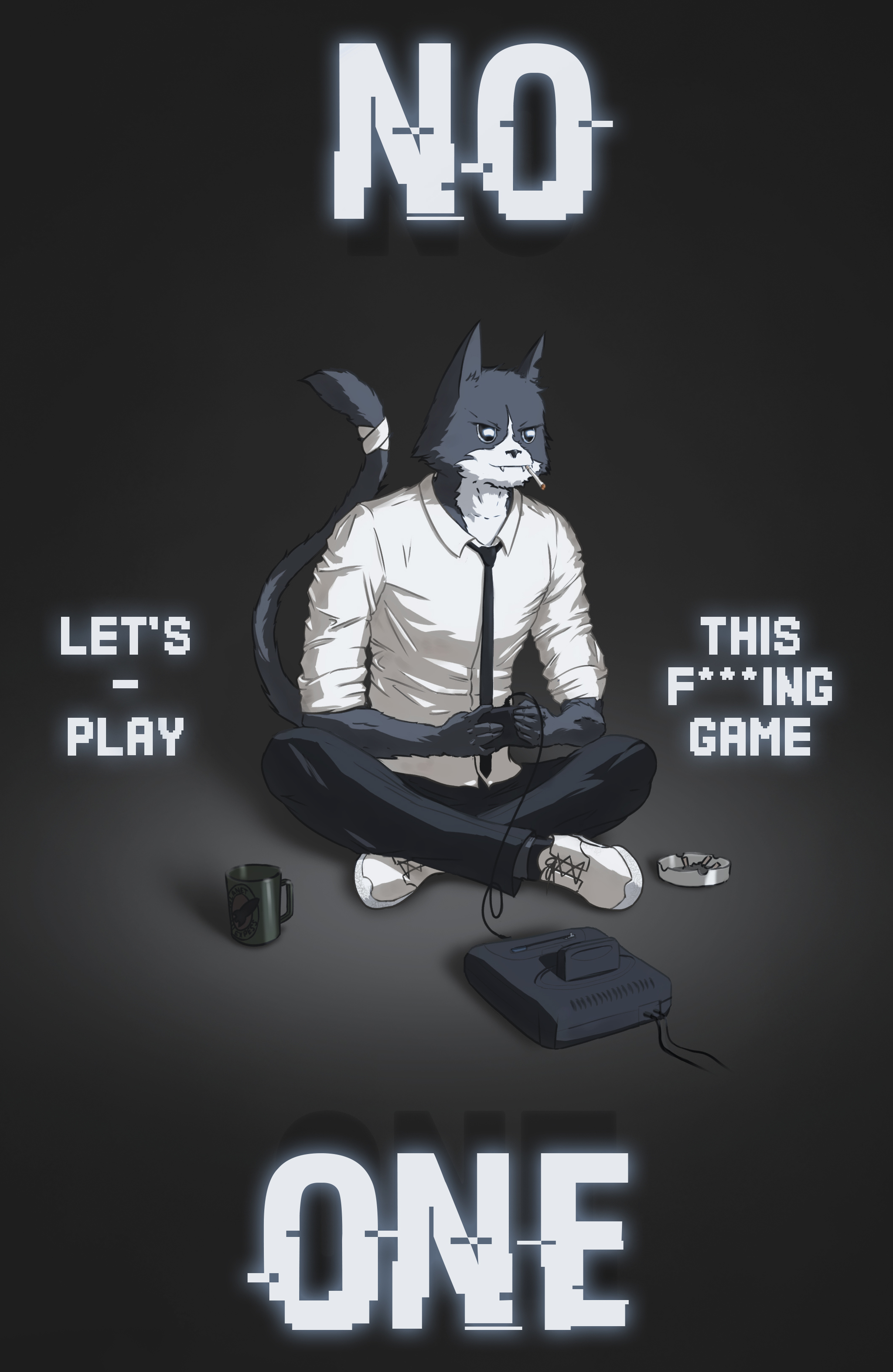 Let's play this f***ing game - My, Drawing, Digital drawing, Art, Sega