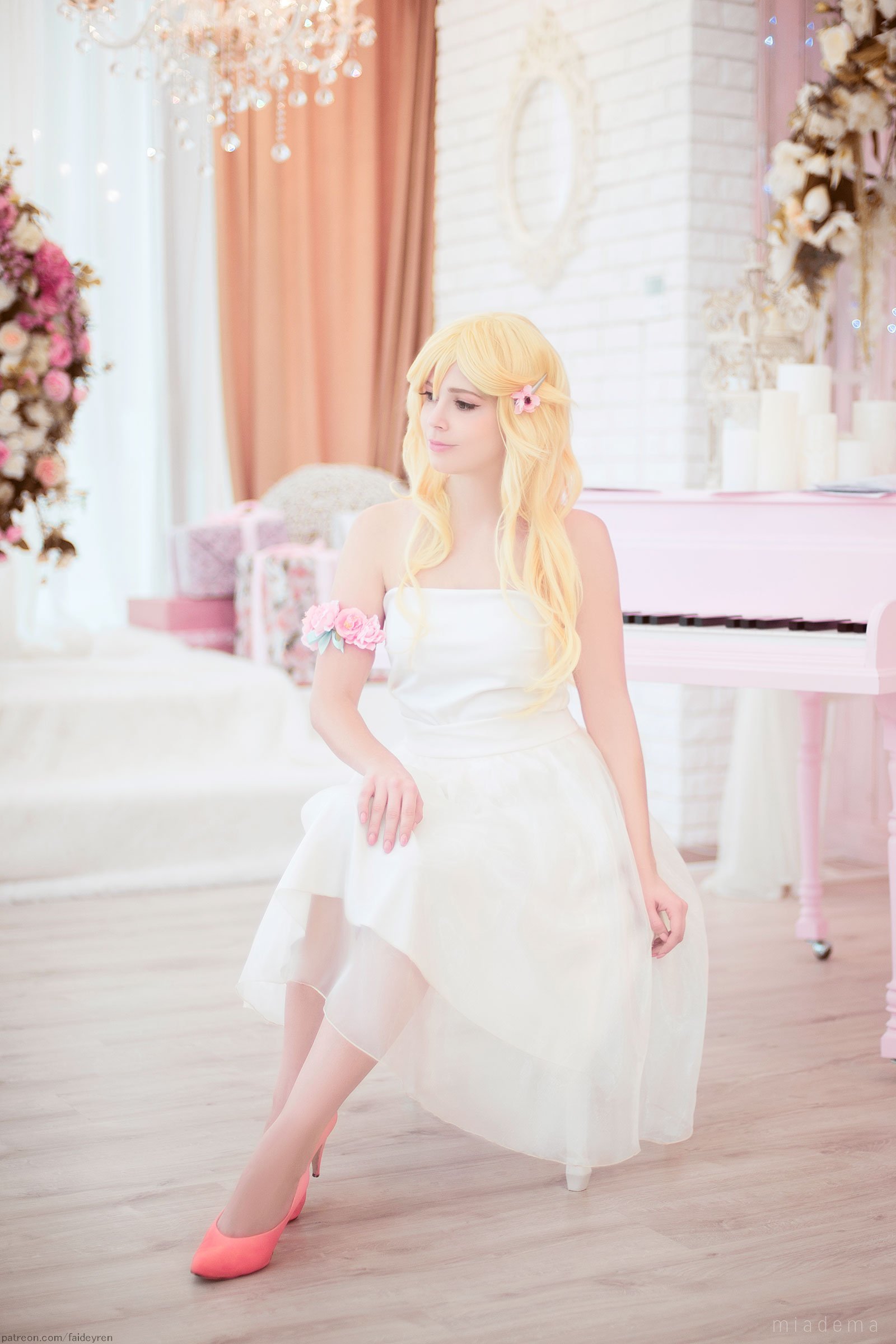 Celebrating April with themed cosplay: Kaori Miyazono by Faid Eyren - My, Faid Eyren, Russian cosplay, Cosplay, Miyazono kaori, Shigatsu wa Kimi no Uso, Longpost