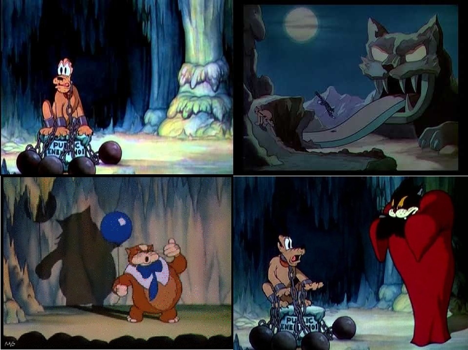 Horrible Disney... - Horror, Cartoons, Mickey Mouse, Skeleton, Kittens, Pluto, Longpost