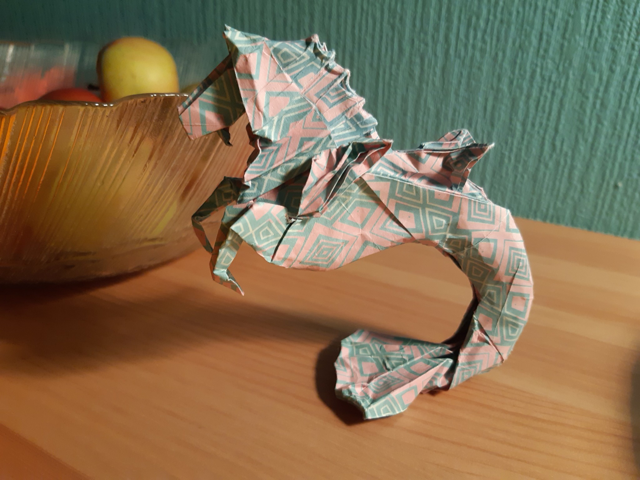 Origami Hippocampus (Roman Diaz) - Origami, Hippocampus, Horses, Video, Longpost