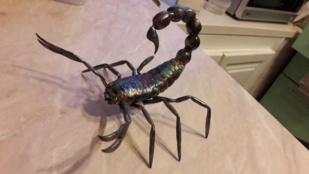 Scorpio stainless steel - Art welding, Sculpture, Argon welding