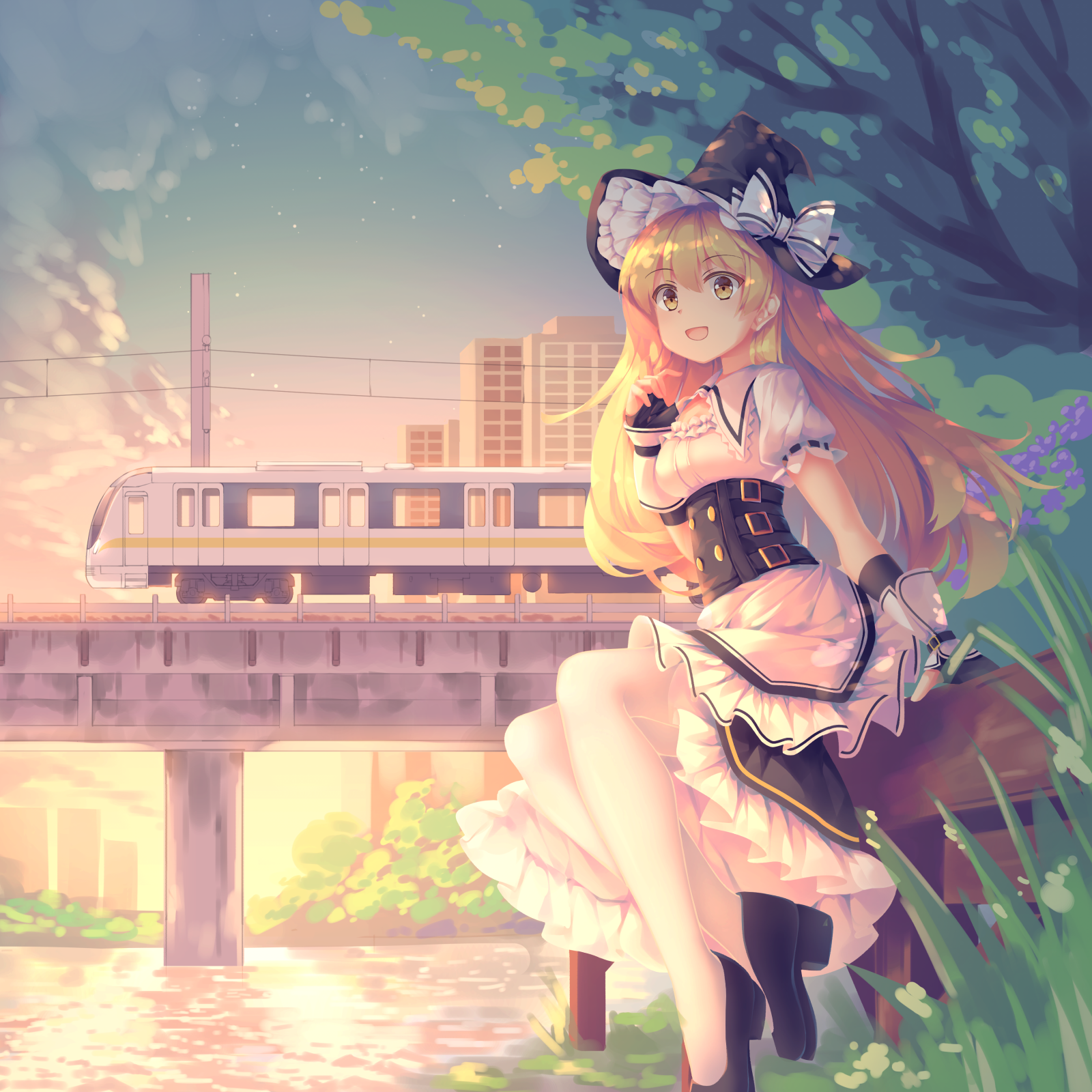 Kirisame Marisa - Touhou, Kirisame marisa, Anime art, Anime, Not anime, Mechrailgun