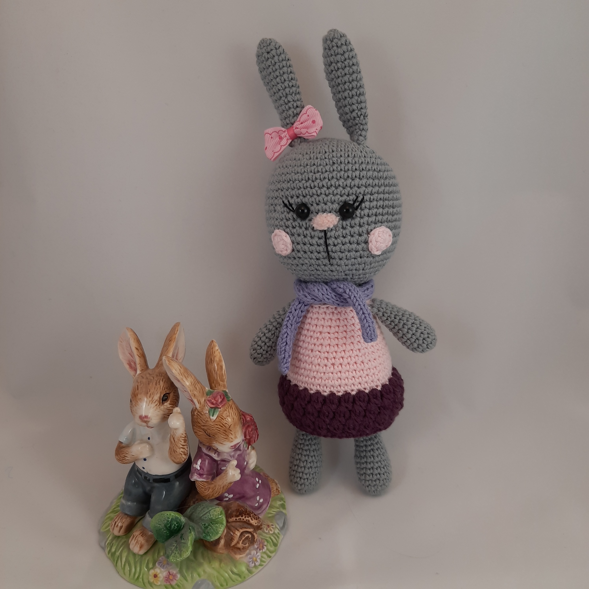 Bunny Betty - My, Crochet, Amigurumi, Needlework without process, Toys, Soft toy, Knitted toys