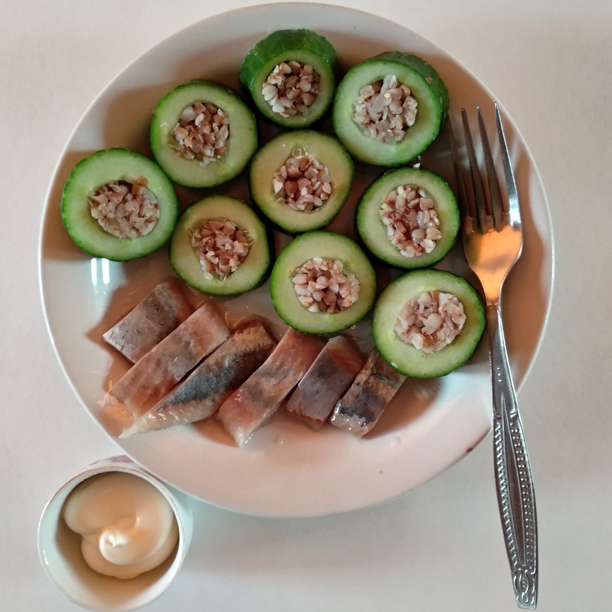 Reply to the post “Luxury during self-isolation” - My, Buckwheat, Herring, Cucumbers, Mayonnaise, Rolls, Kitchen, Food, Reply to post, Culinary humor