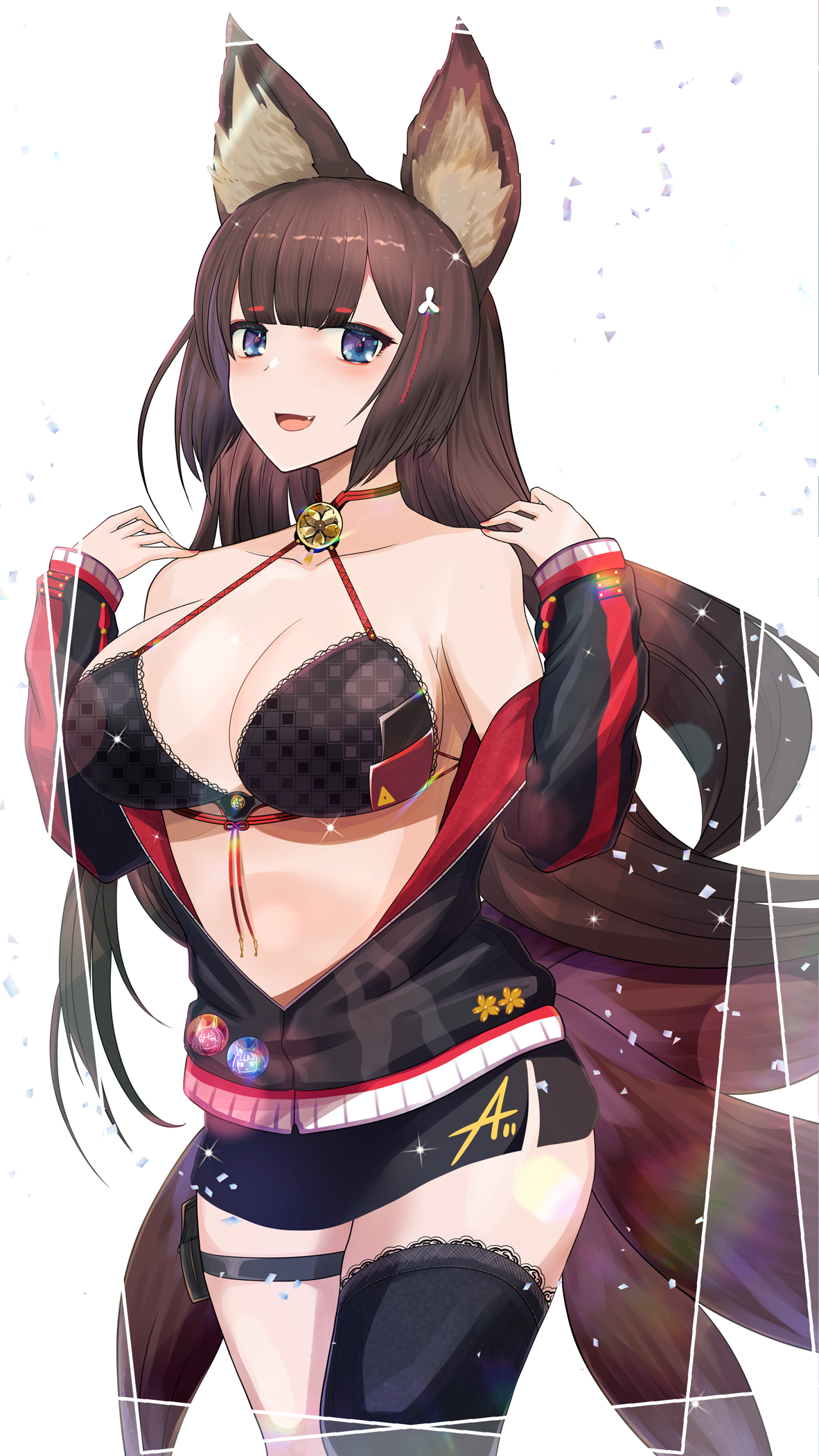 Amagi - NSFW, Аниме, Anime Art, Azur Lane, Amagi, Купальник, Грудь, Animal Ears