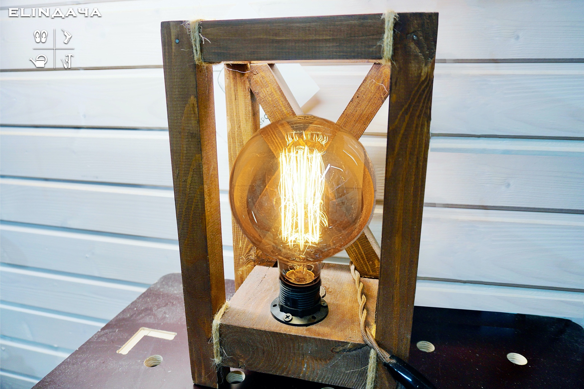 Светильник ночник в стиле лофт своими руками | Пикабу