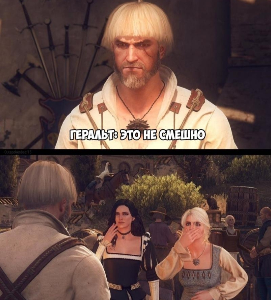 When hairdressers are closed - Witcher, Humor, Стрижка, Geralt of Rivia